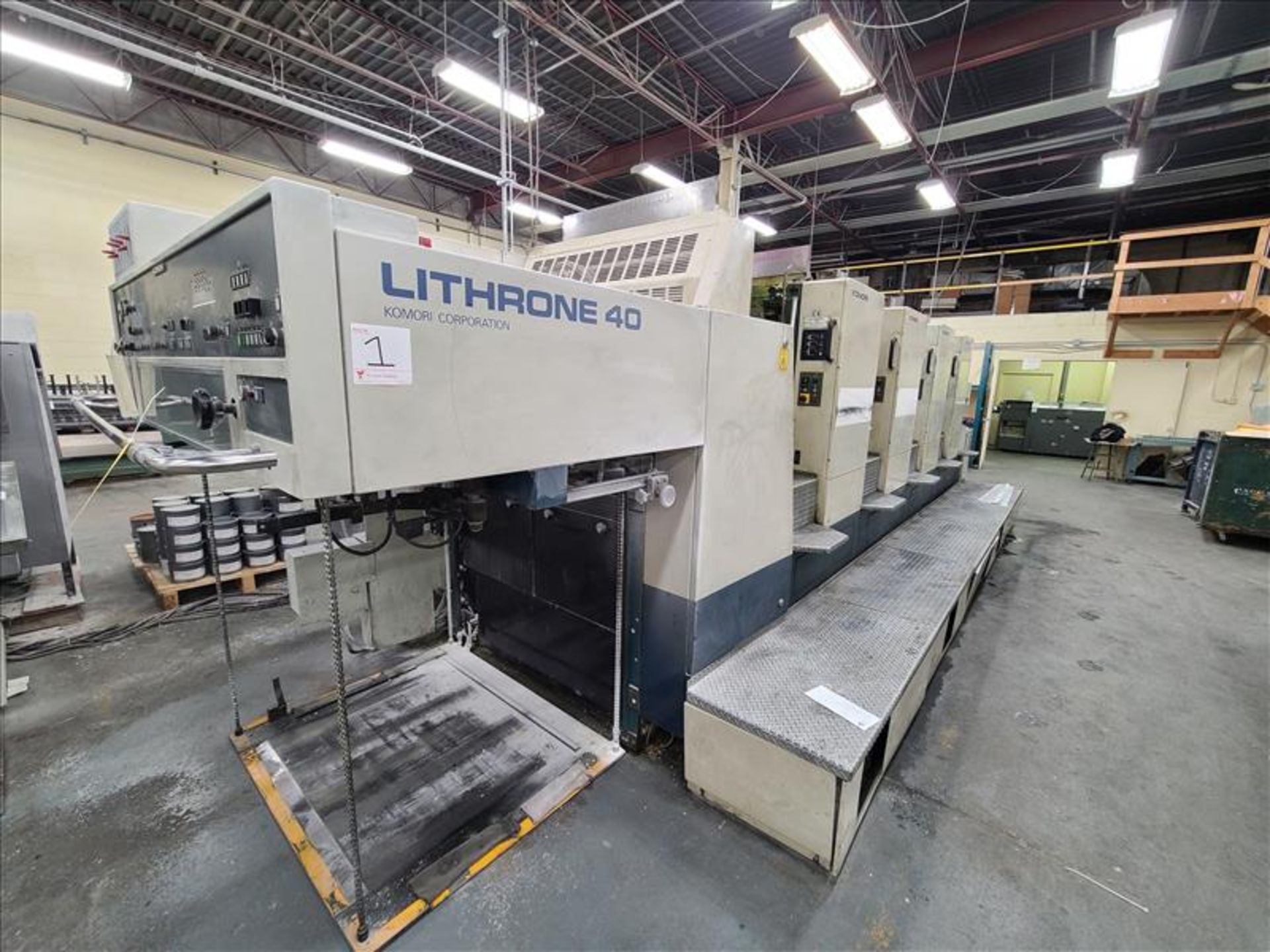 Komori 4-color offset printing press, Series Lithrone 40, model L-440, S/N.2202 approx. 68 - Bild 2 aus 22