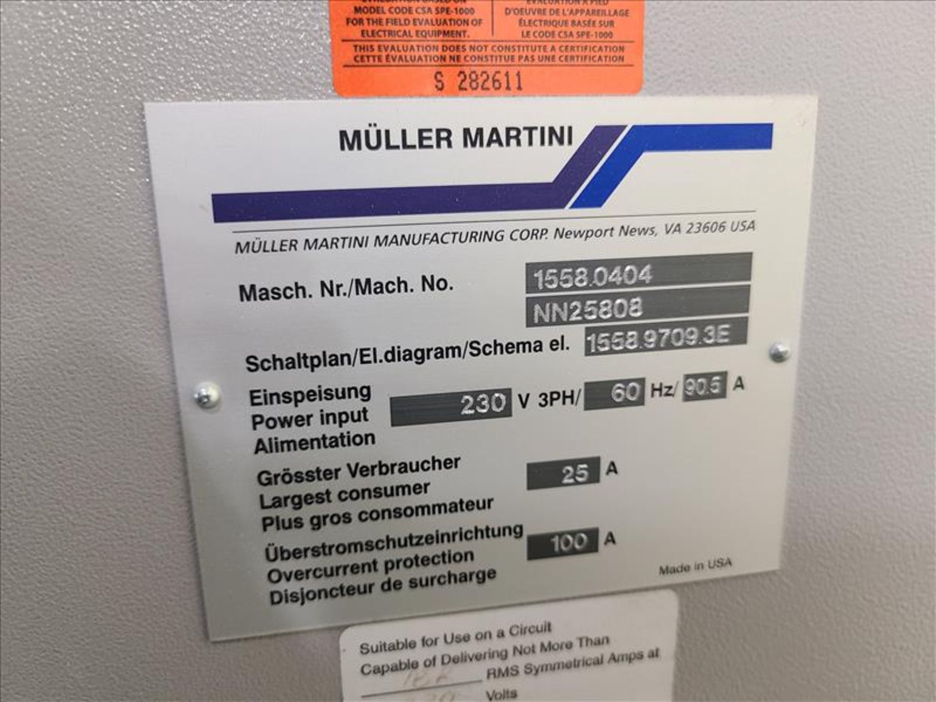 Muller Martini,Valore, 8 Station Saddle Stitcher, model 1558.0404, S/N.NN25808, 230V, 3 Phase, - Bild 5 aus 13