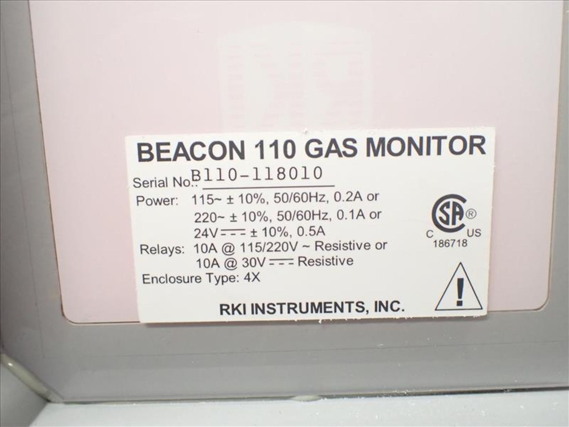 RKI gas monitor, mod. Beacon10 - Image 2 of 2