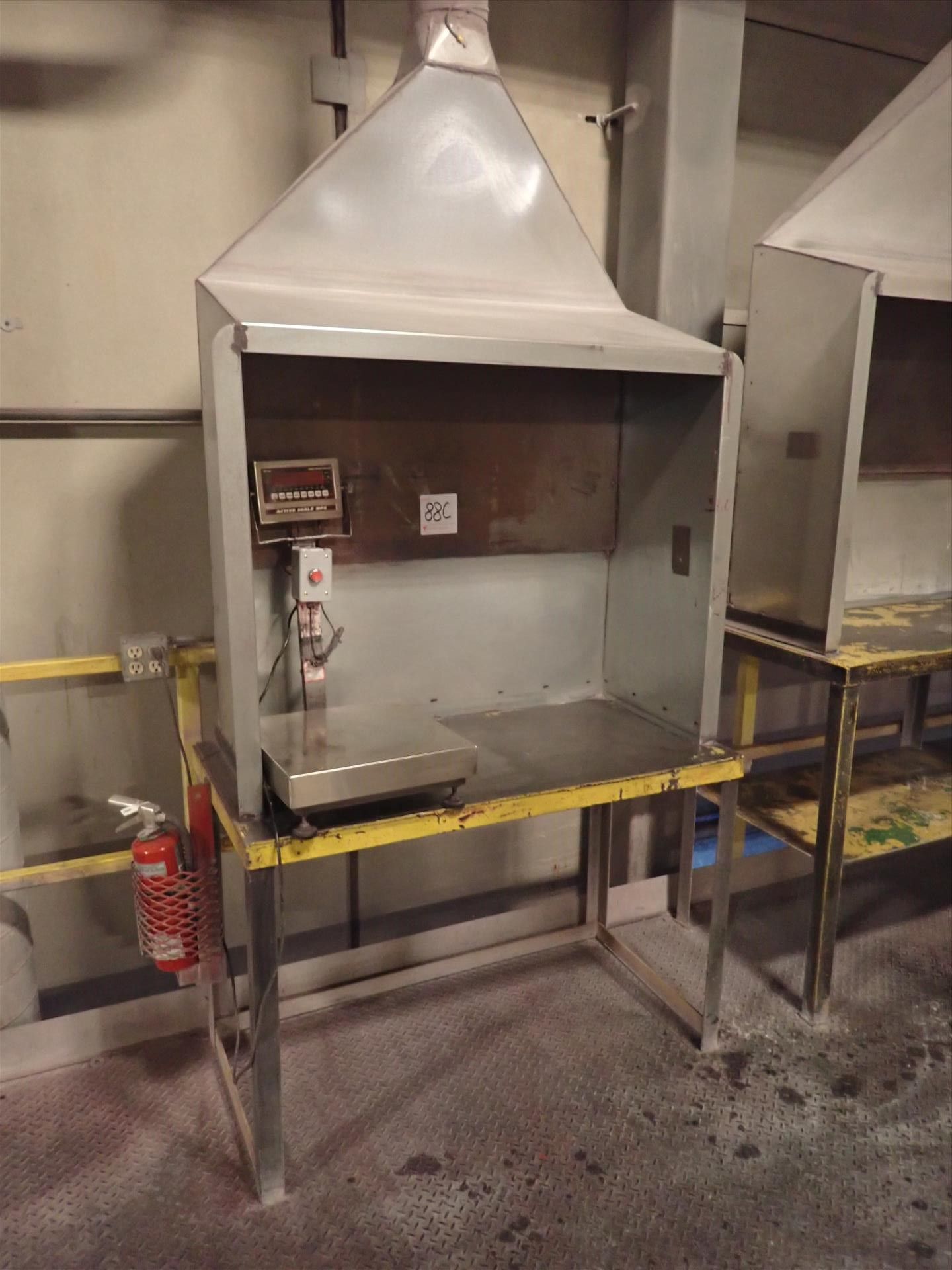 fume hood w/ 22"" x 48"" work bench