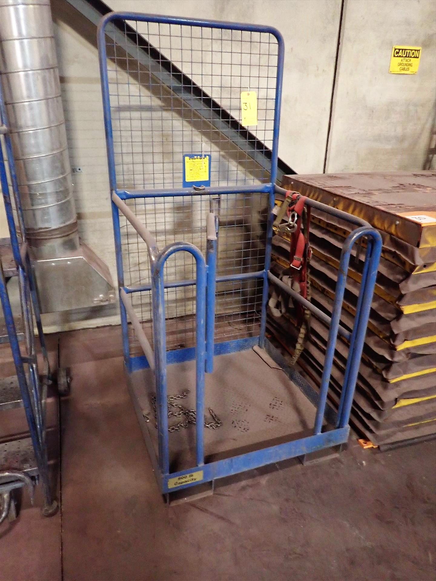 high-work safety cage, 800 lbs. cap.