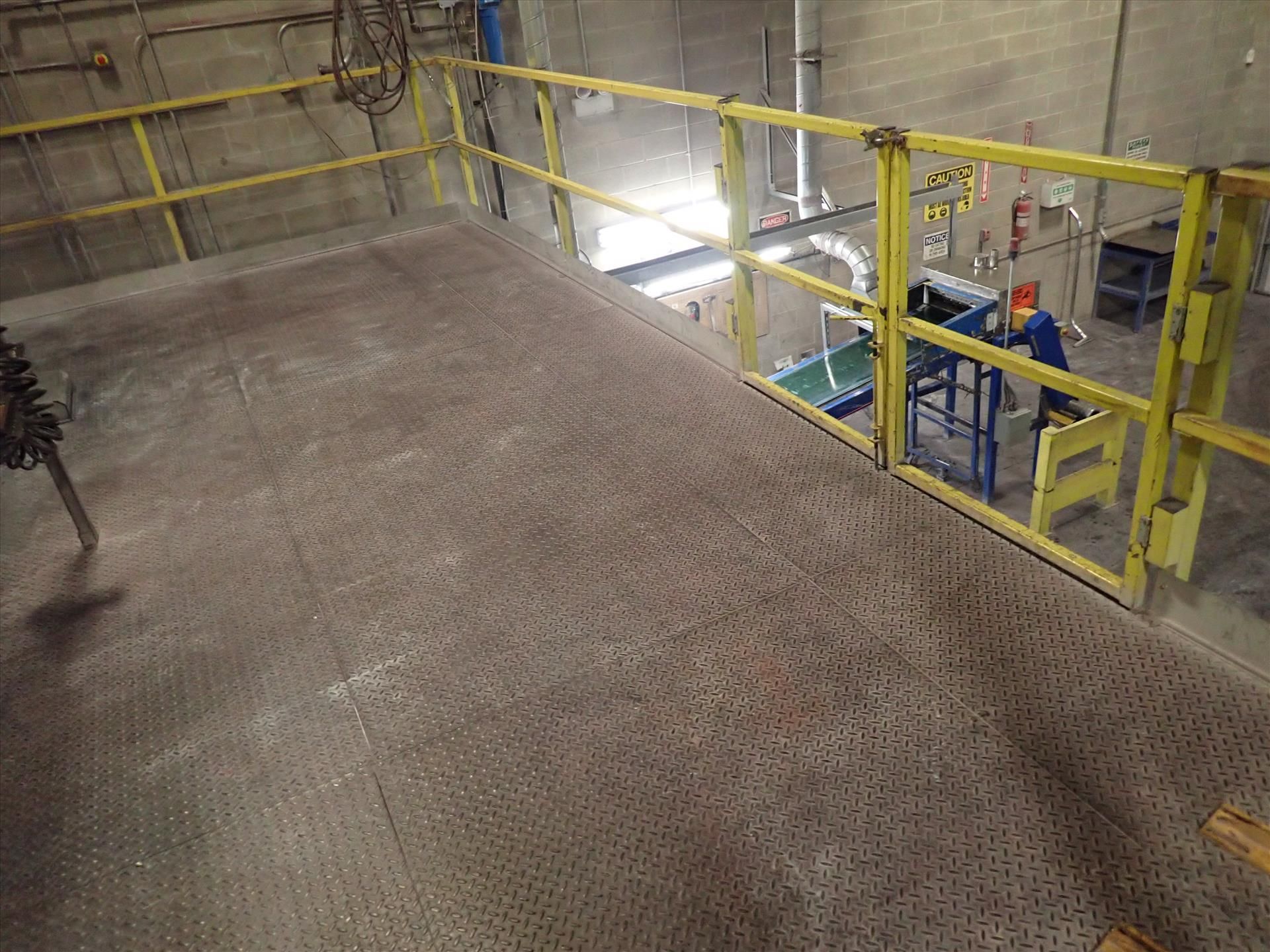 mezzanine, approx. 20' x 30', freestanding, diamond plate, stair access (Subject to confirmation. - Image 2 of 5