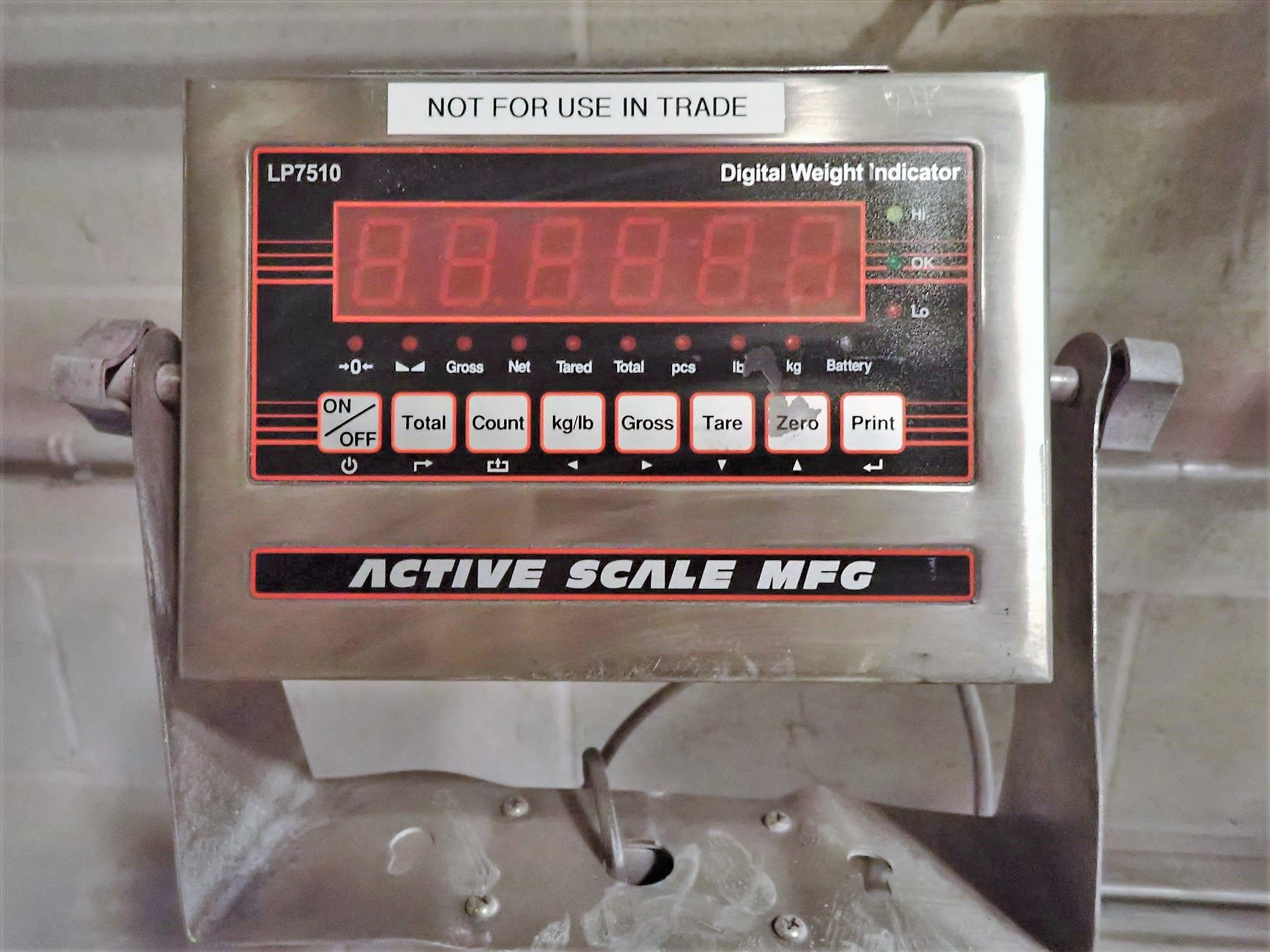 ActiveScale digital scale, mod. LP7510, 200 lbs. - 0.05 lbs, 24" x 24" platform - Image 2 of 2