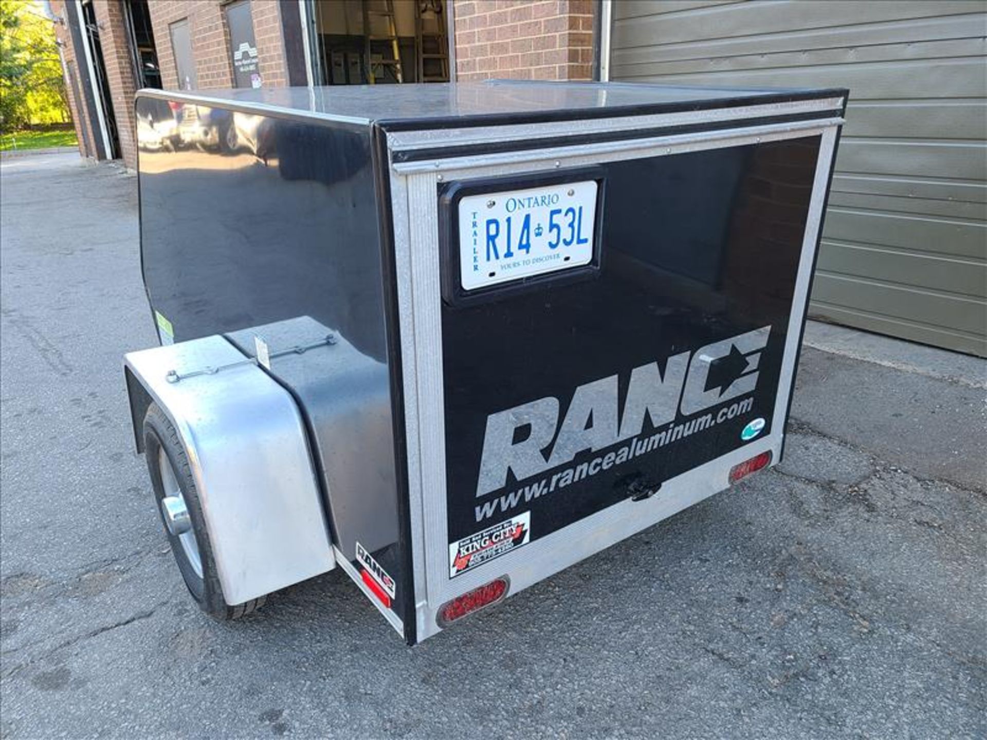 Rance Enclosed Aluminum Trailer, model TRA/REM, VIN.5NHUBR013JA007459, 6ft x 4ft w/wooden deck, - Image 2 of 8