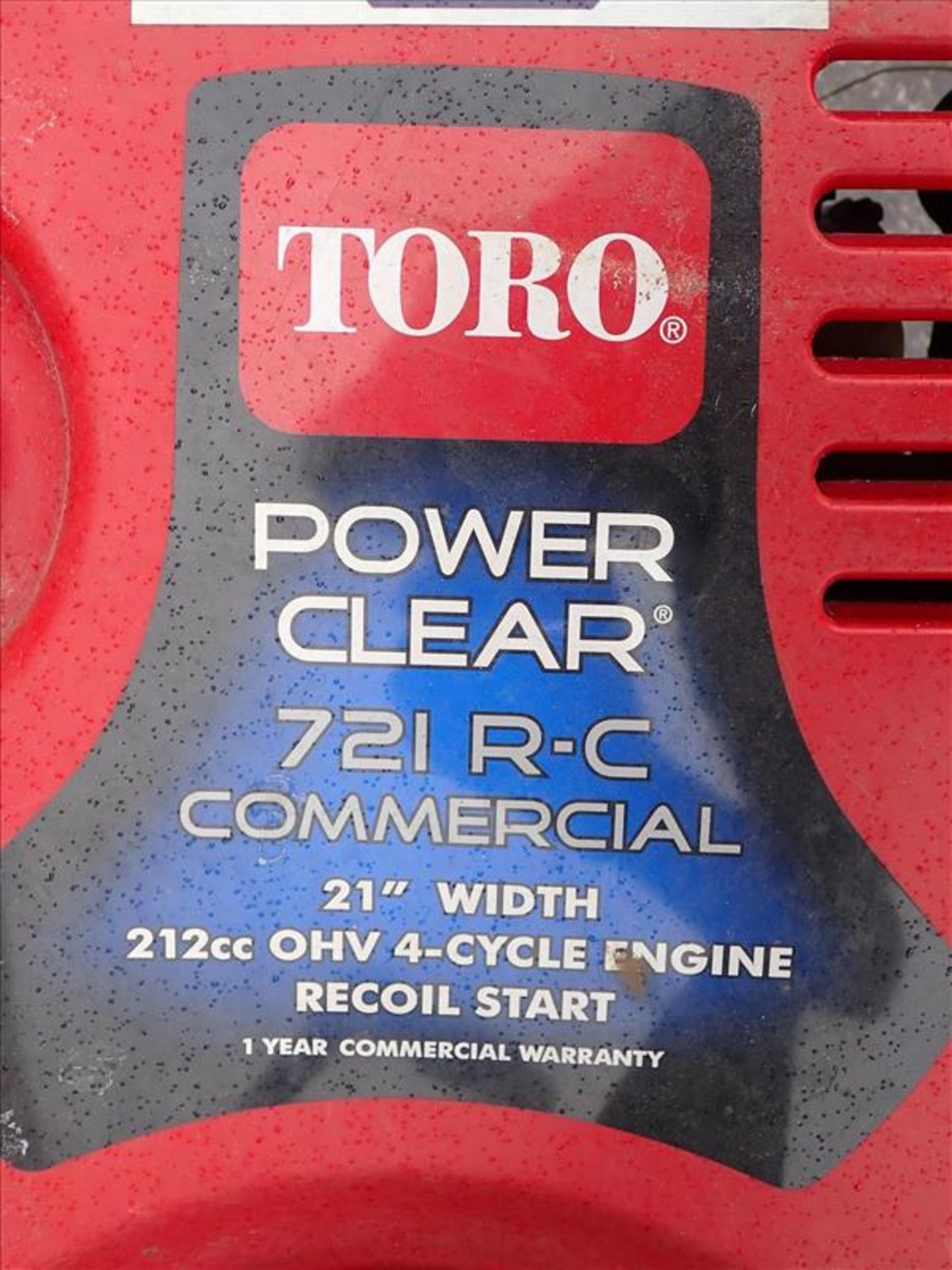 Toro Power Clear 721 R-C Commercial Snow Blower, model 38751, S/N.314006100, w/212cc OHV four - Image 3 of 3