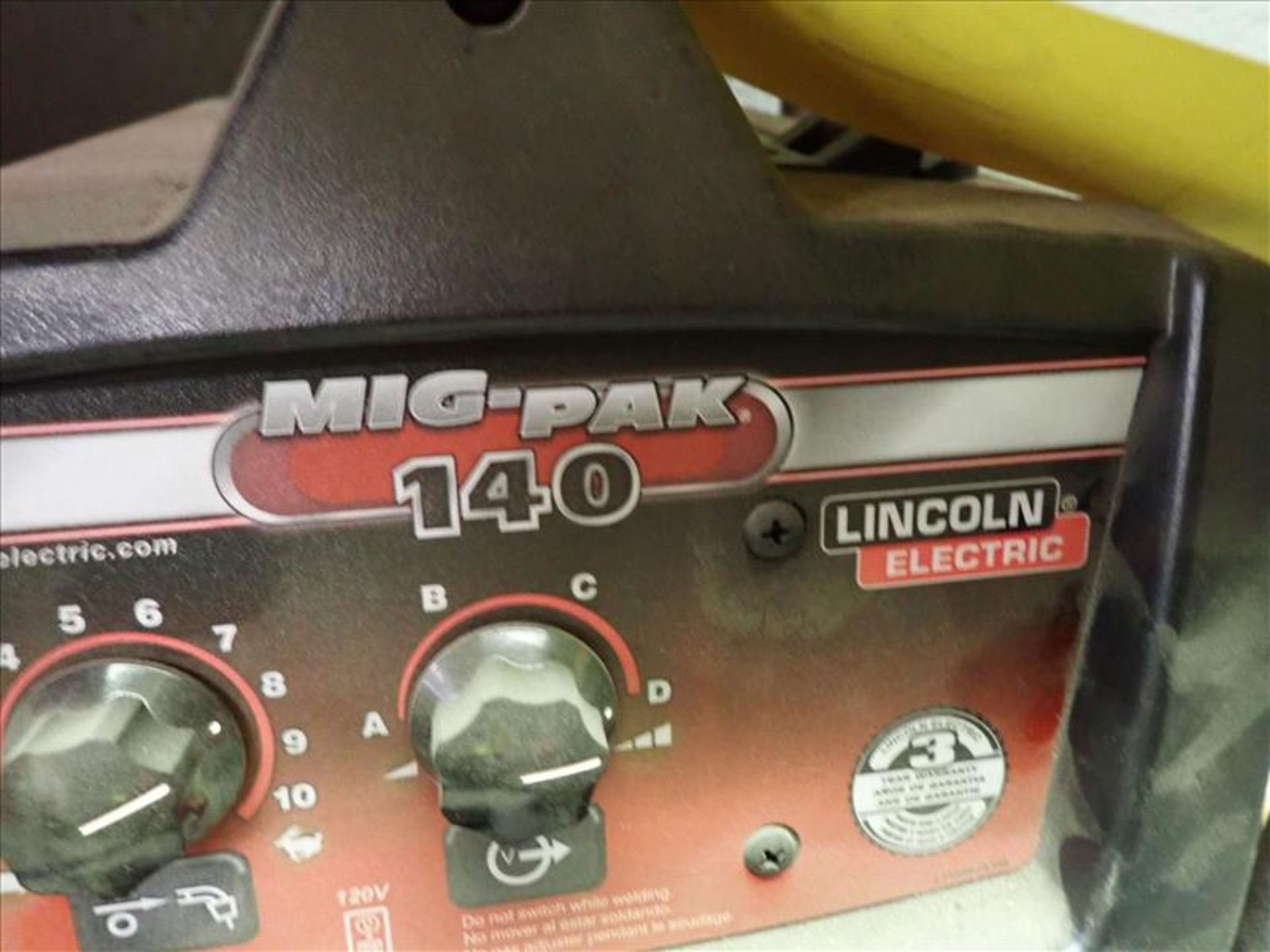 Lincoln Electric Wire Feed Welder, model Mig Pak 140, S/N.M3120310796 - Image 2 of 2