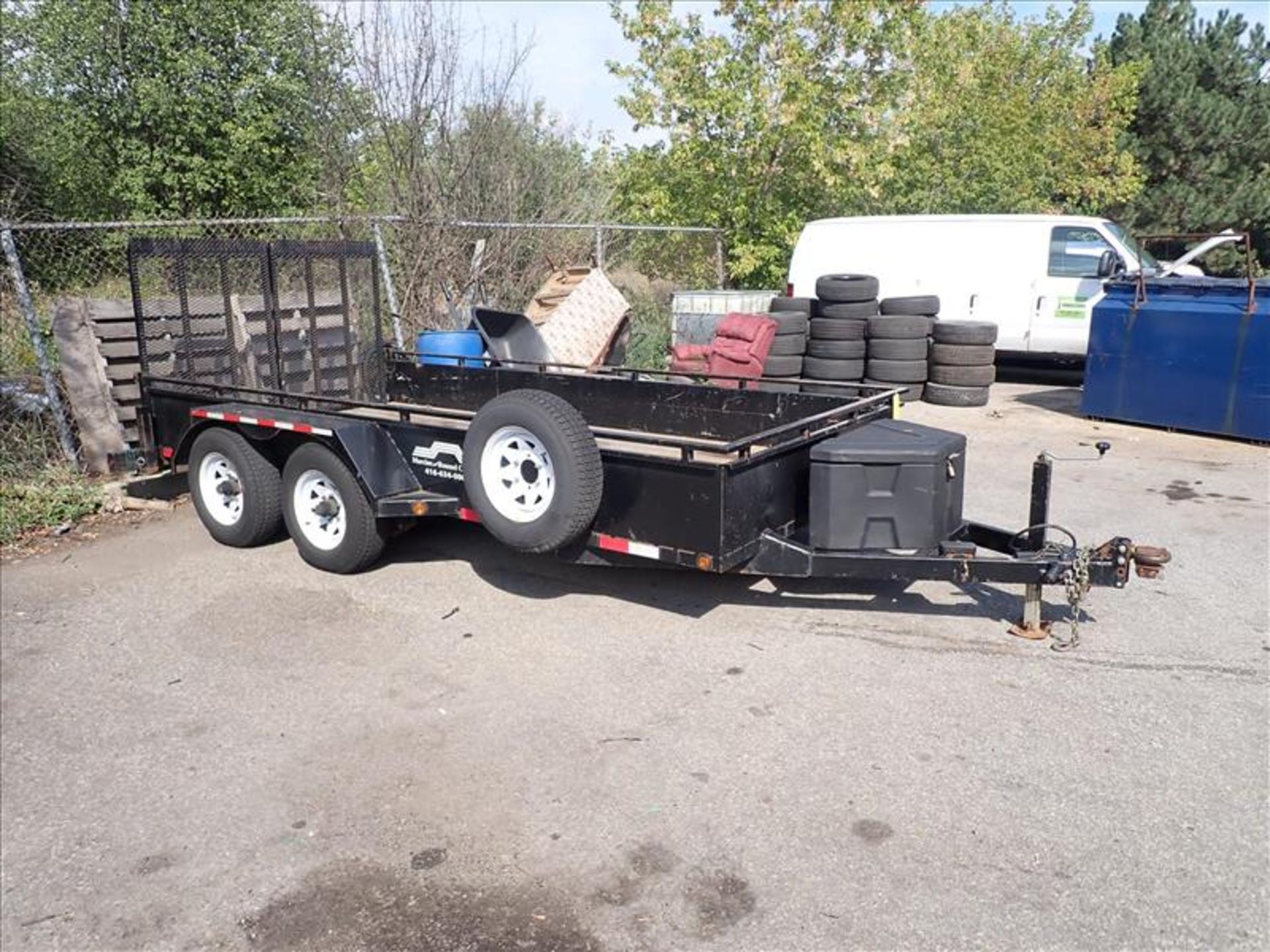 Weberlane Trailer, model WLLS1478, VIN.2W9520017JL146532, 14 ft x 6 ft, w/wooden deck, tandem - Image 2 of 7