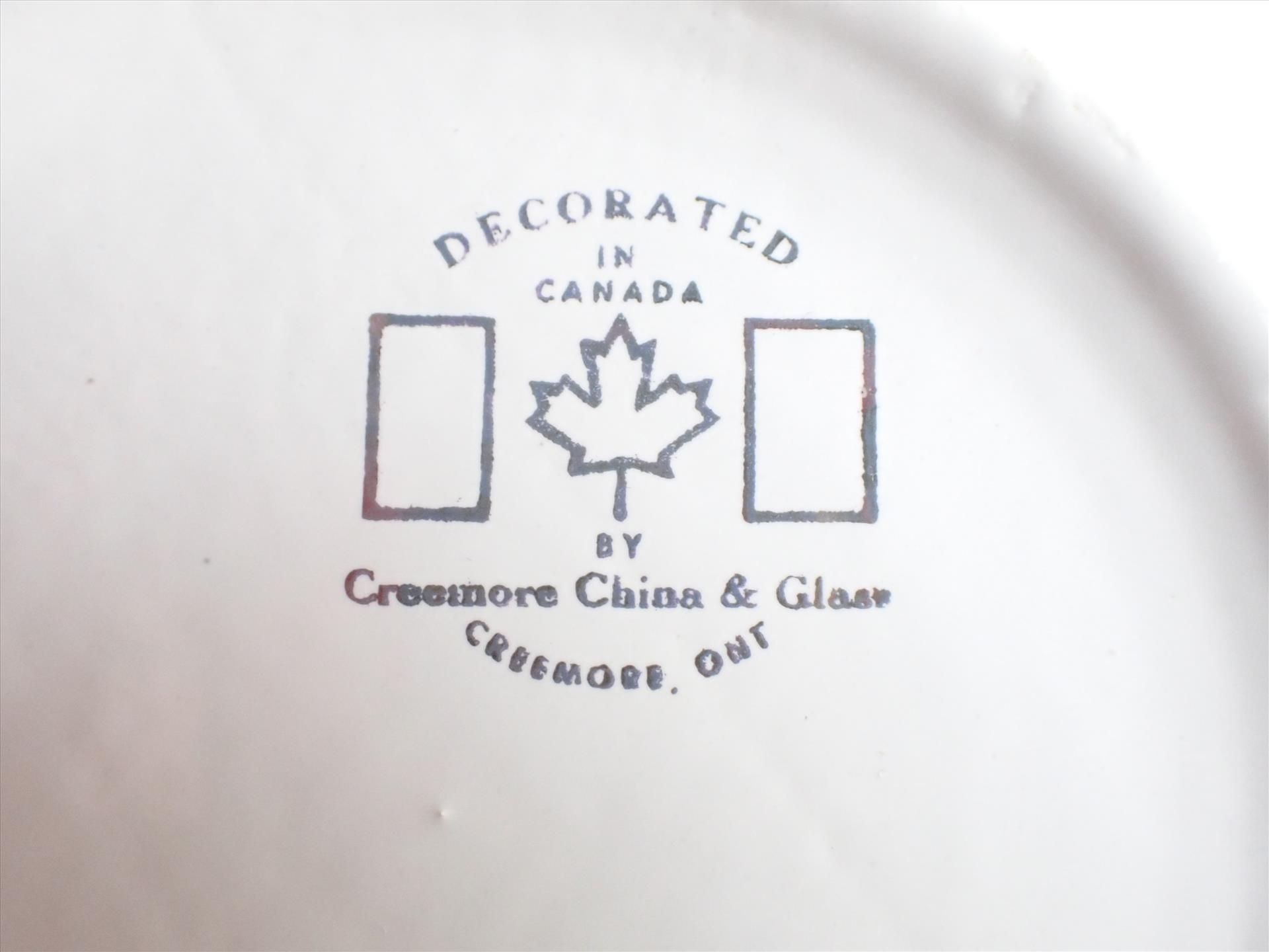 Vintage Collectible: Creemore China and Glass Collectible plate - Image 3 of 3