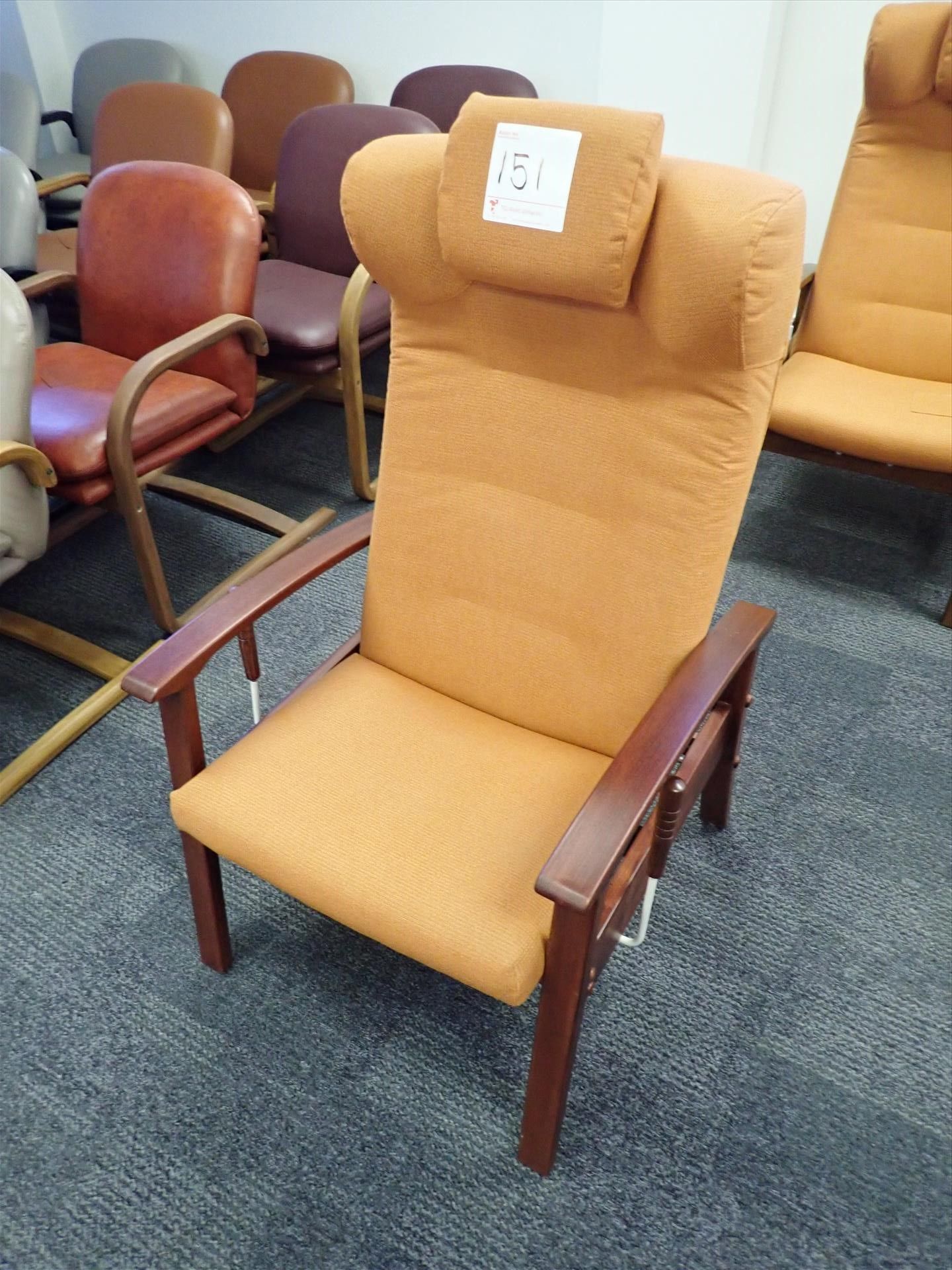 Clipper back-recliner, gas-cylinder, head-rest, assistance-bar, dual-hand levers, stain-resistant