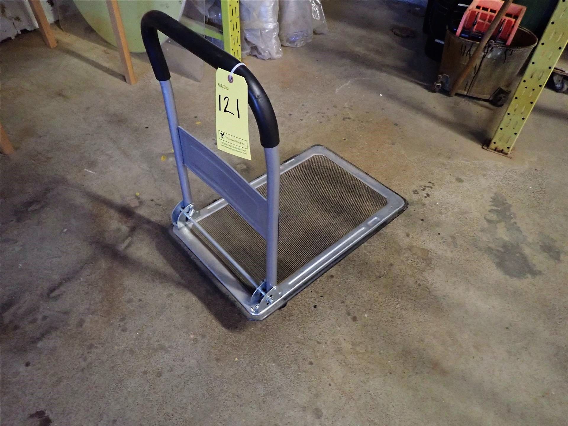 platform cart, 18 in. x 28 in., folding (no contents)