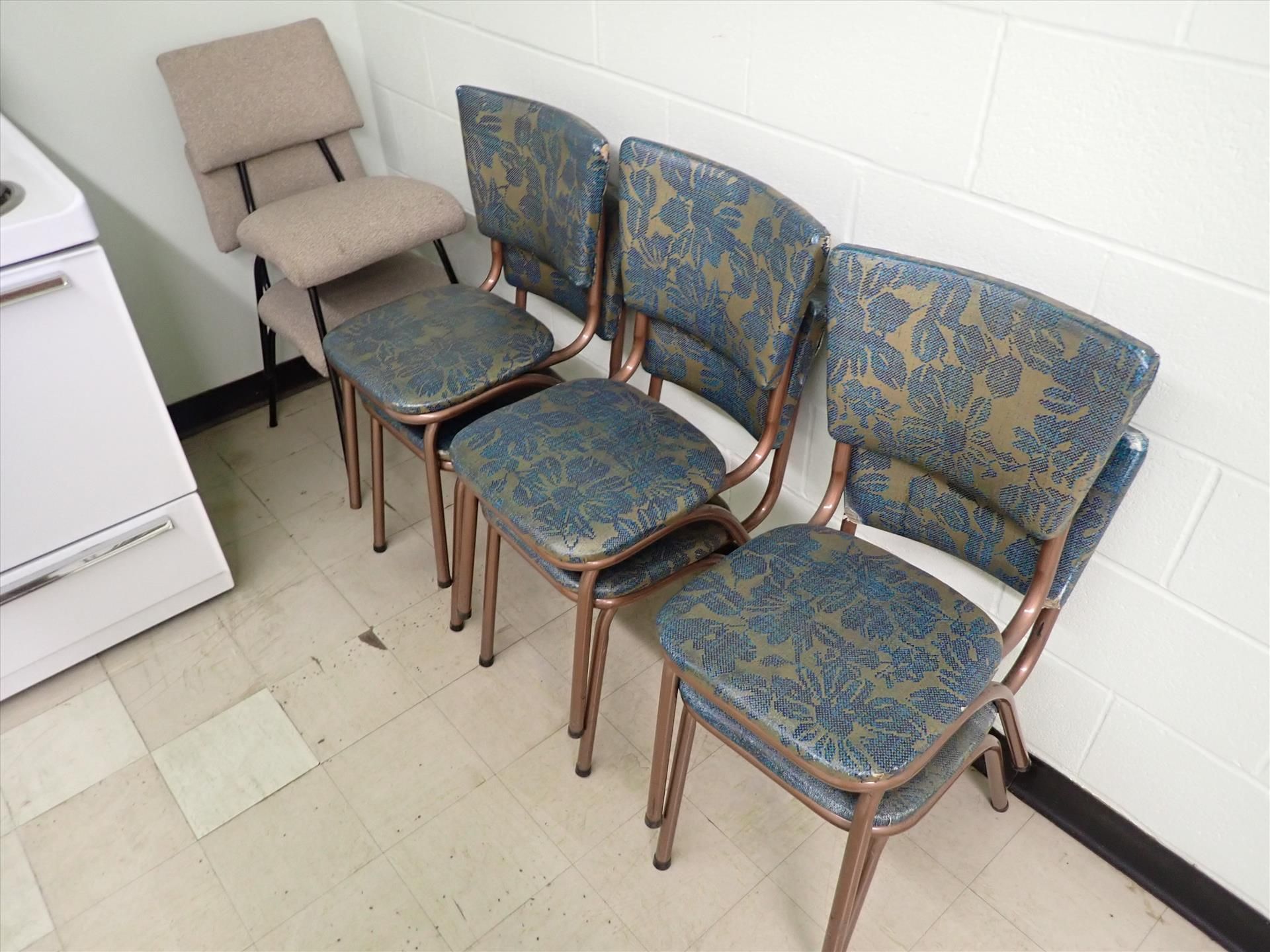 Lunch Room furniture, incl. (4) tables and misc. chairs - Image 2 of 2