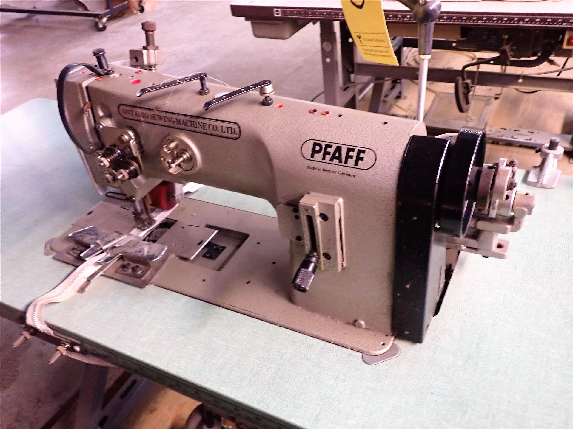 Pfaff industrial sewing machine, mod. 1242-6101-BSMN, S/N 616995, 10 in. throat, 1/2 hp c/w 20 in. x - Image 2 of 6