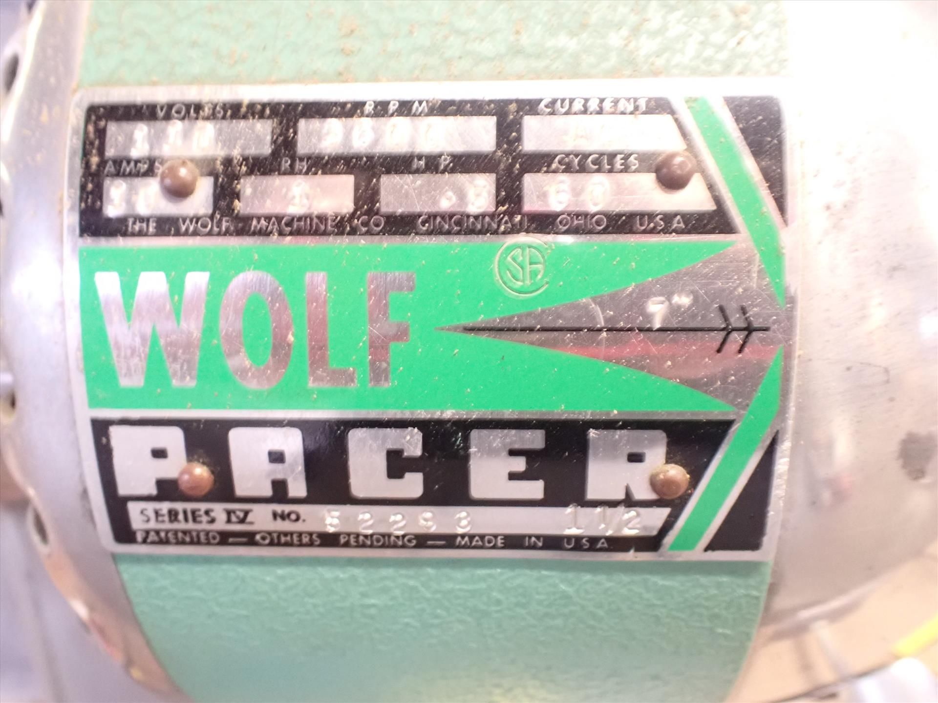Wolf straight knife cutter, mod. Pacer Series IV - Image 2 of 2