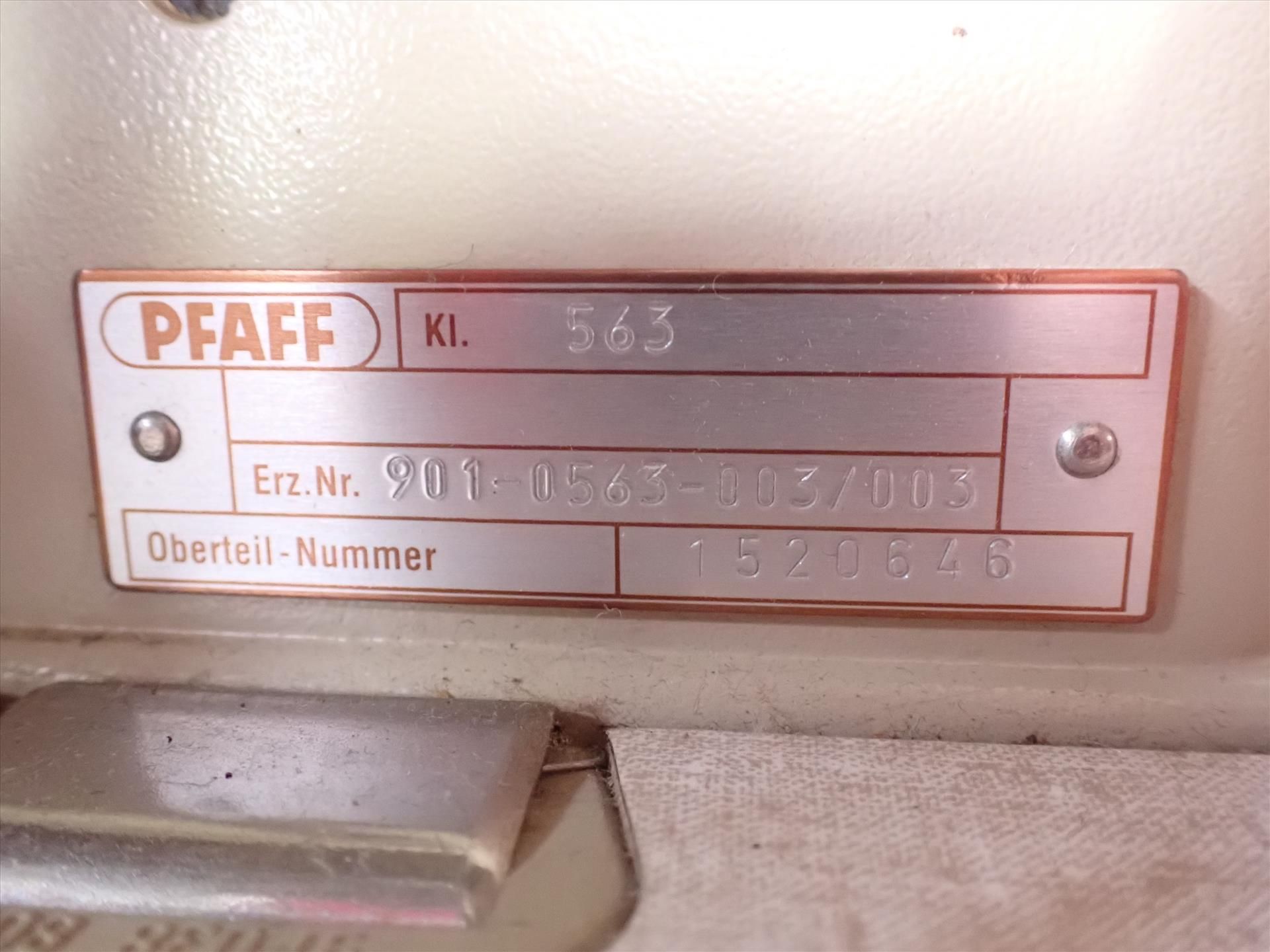 Pfaff '563' industrial sewing machine, mod. 901-0563-003/005, S/N 1520646, 10 in. throat, 1/2 hp c/w - Image 4 of 6