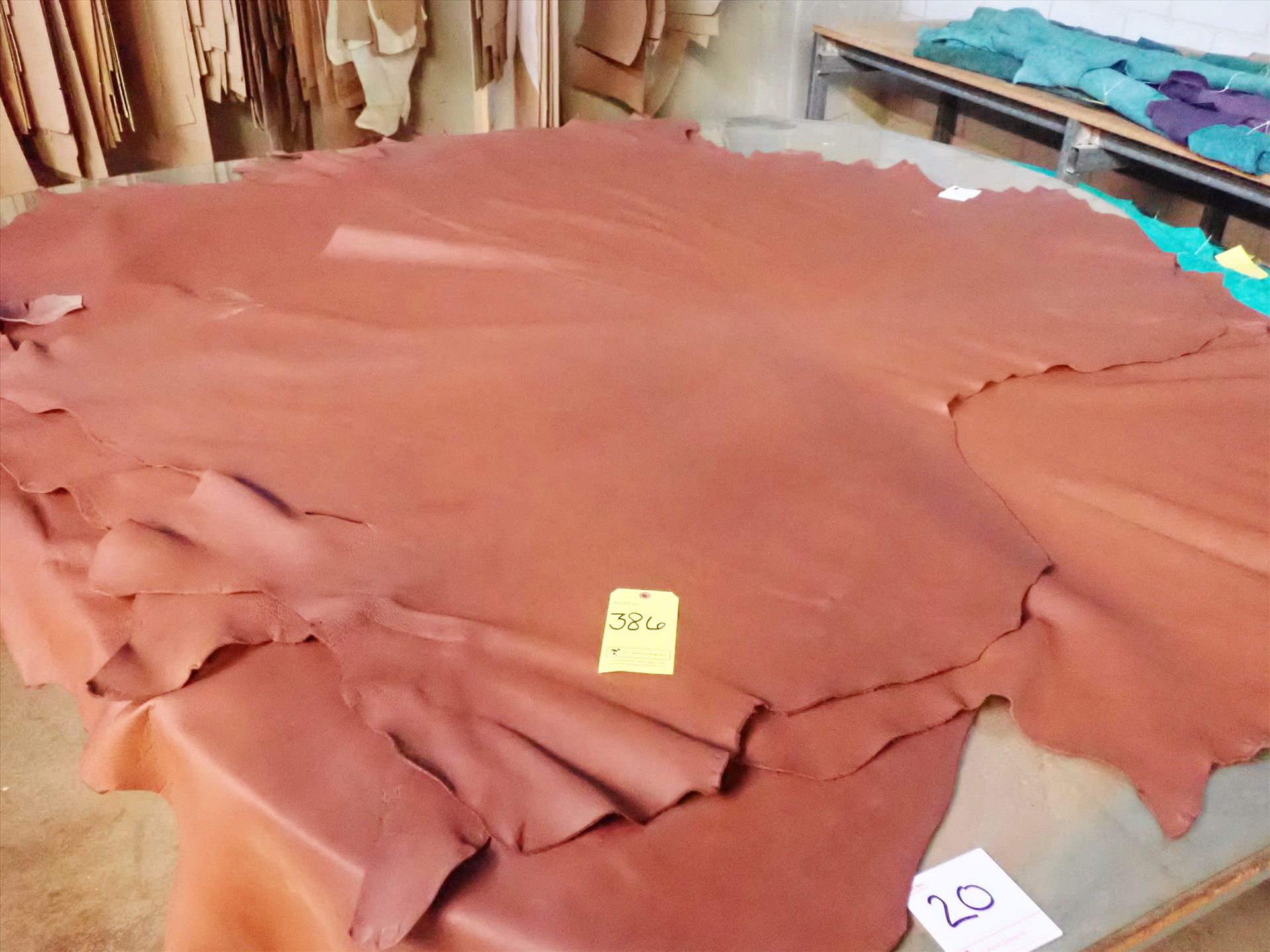 Vintage Leather, Verona/Acorn/European, (2) full hides, 57.78 and 60.68 sq ft and partial hide, - Image 5 of 7