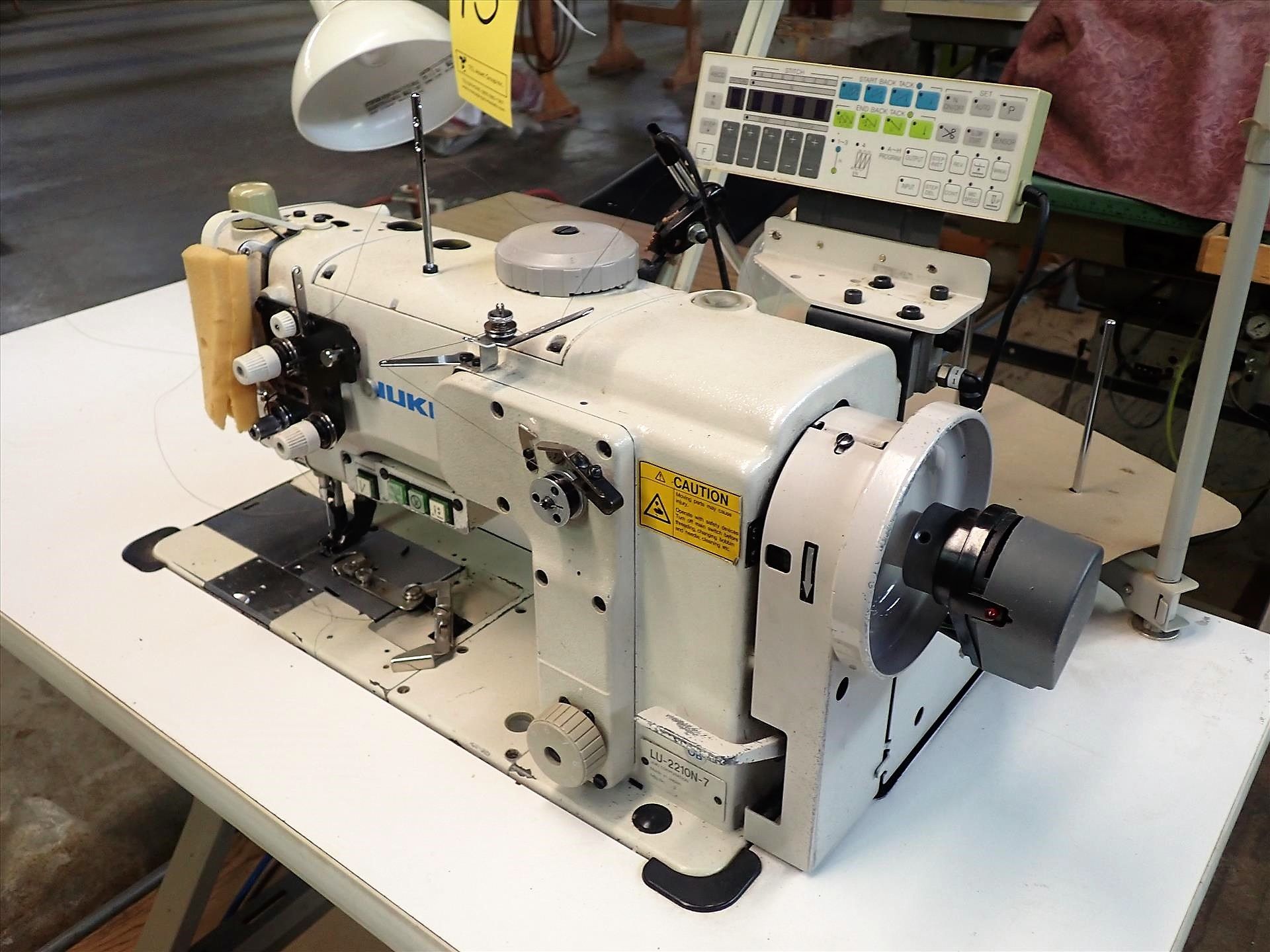 Juki industrial sewing machine, mod. LU-2210N-7, S/N 3L8XC05581, programmable 10 in. throat, 1/2 - Image 2 of 7