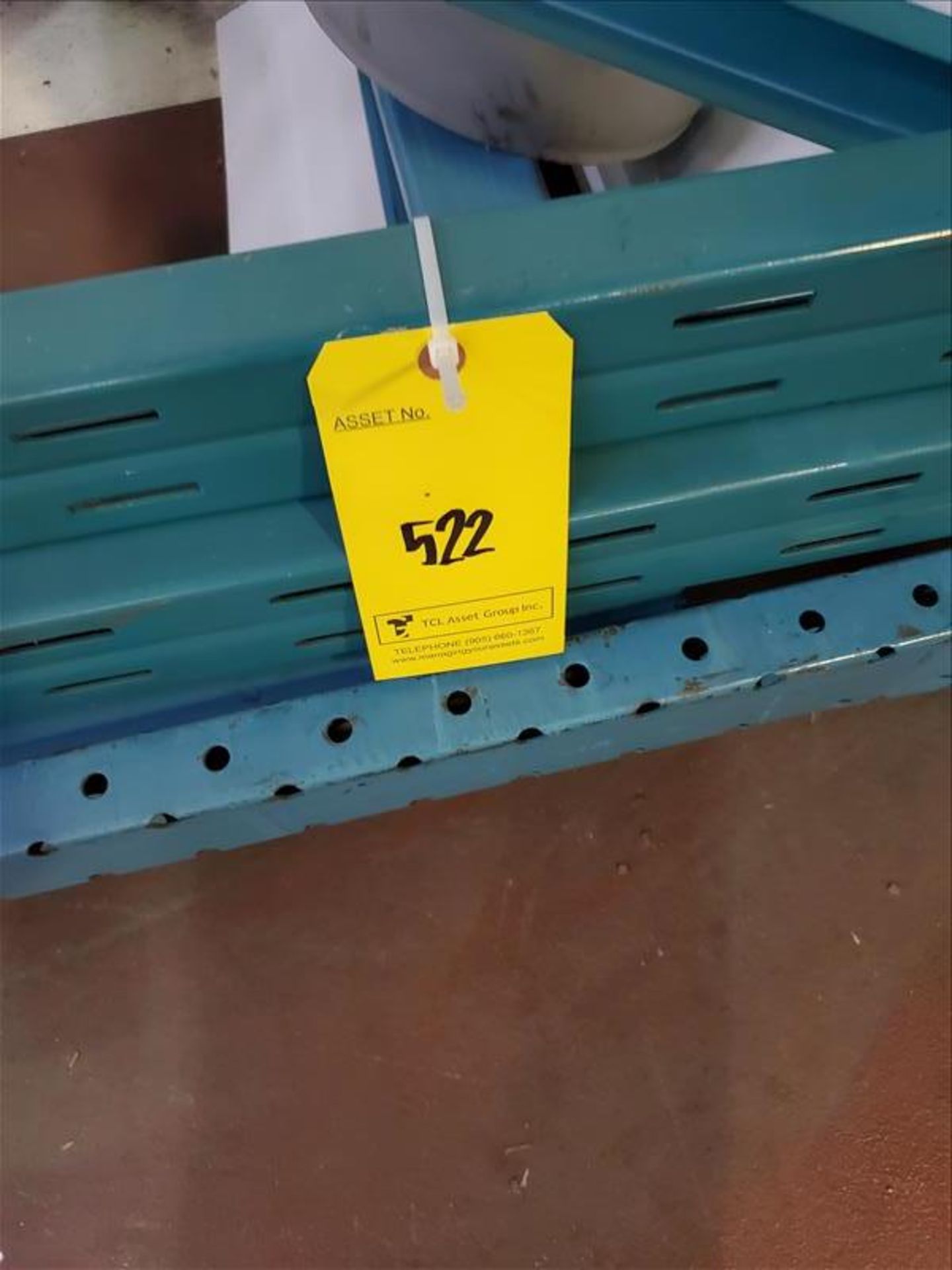 Pallet rack, (10) 16' x 44"w, (60) 8' cross bar, disassembled [Packaging Warehouse] - Image 2 of 3