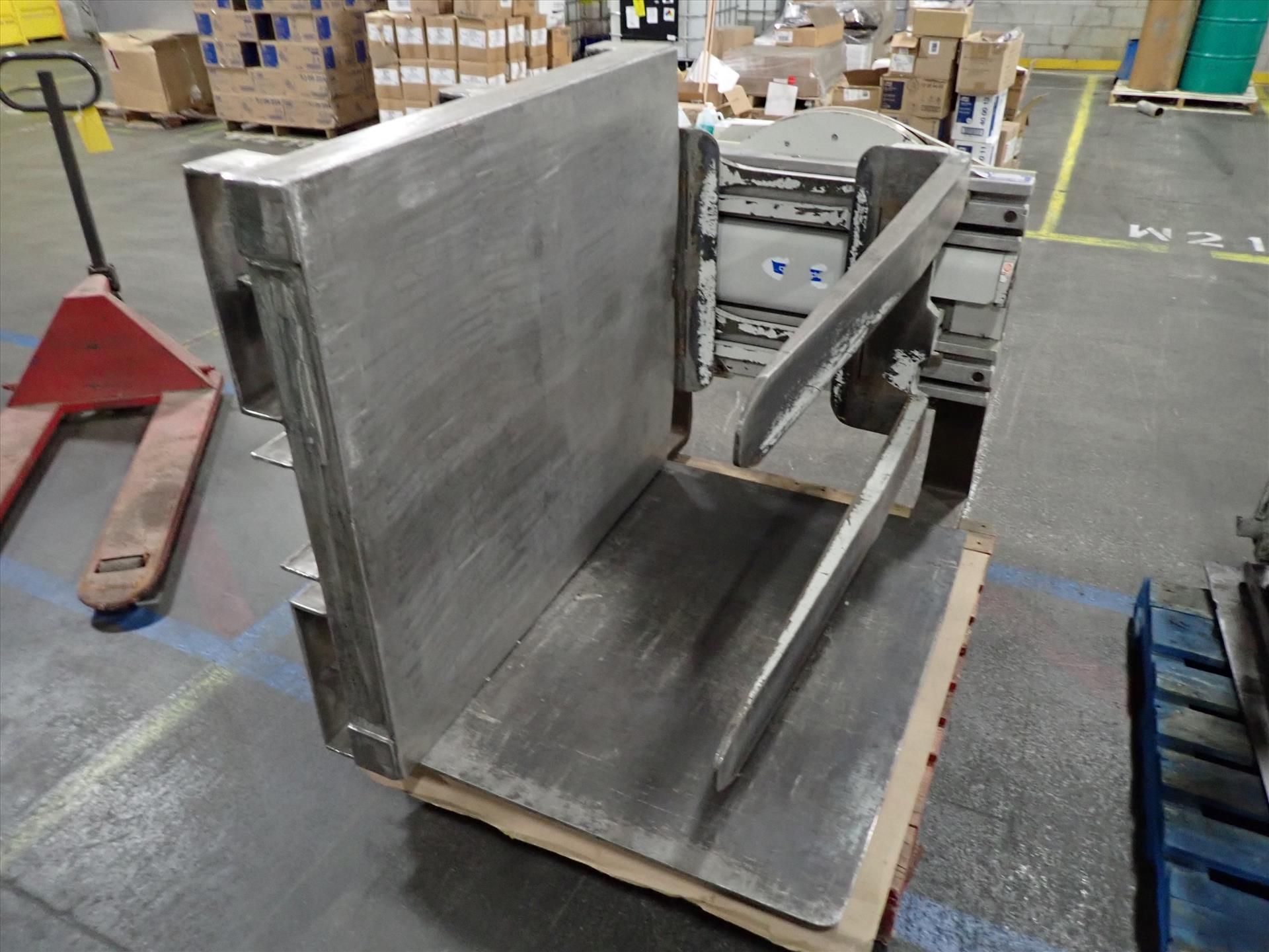 Cascade rotating clamp fork lift attachment, mod. 35D-TAL-63274, S/N 1053763-T1, 3500 lbs. cap. [ - Image 2 of 3