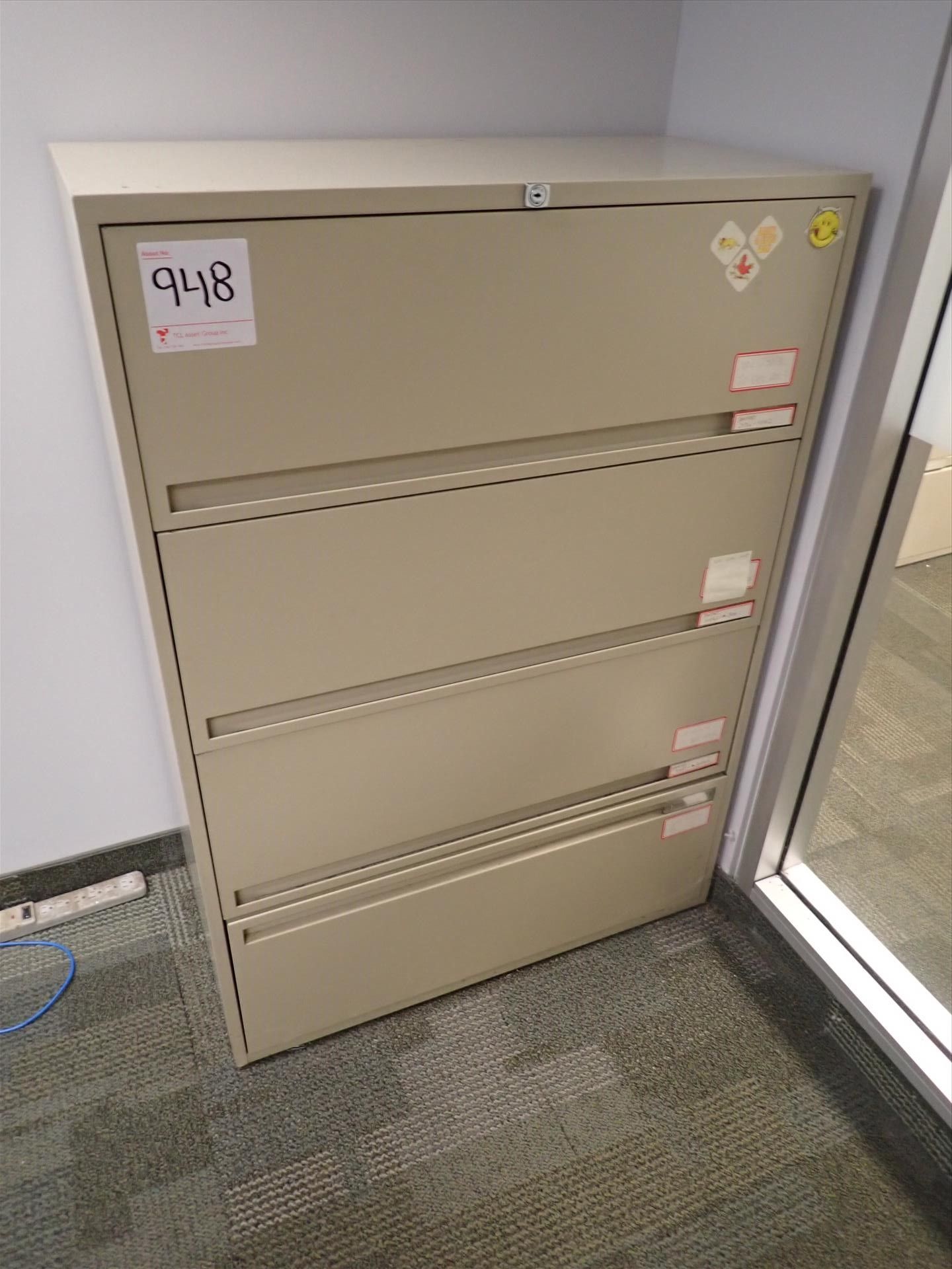 4-drawer horizontal filing cabinet (no contents) [Office Area]