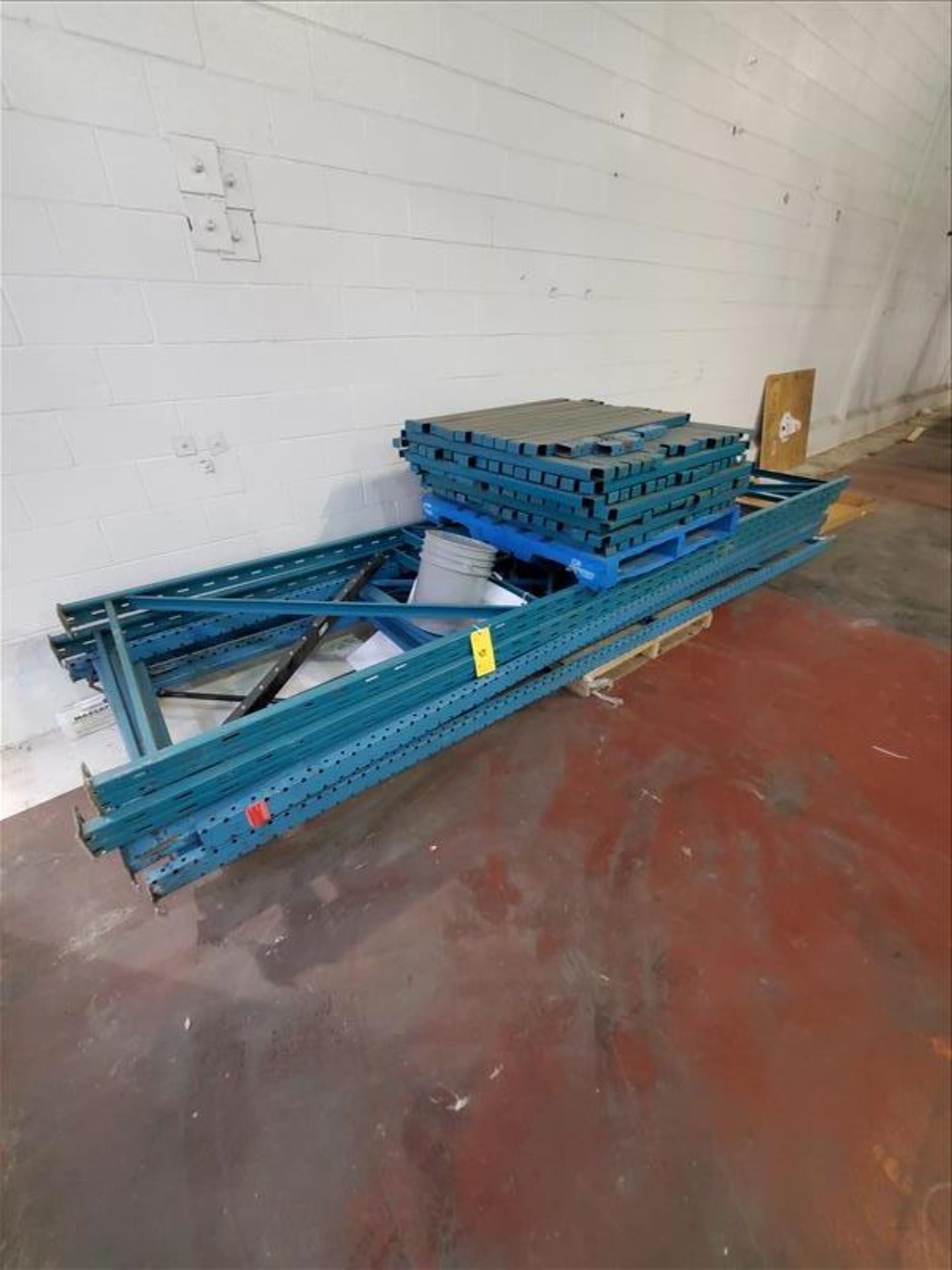 Pallet rack, (10) 16' x 44"w, (60) 8' cross bar, disassembled [Packaging Warehouse] - Image 3 of 3