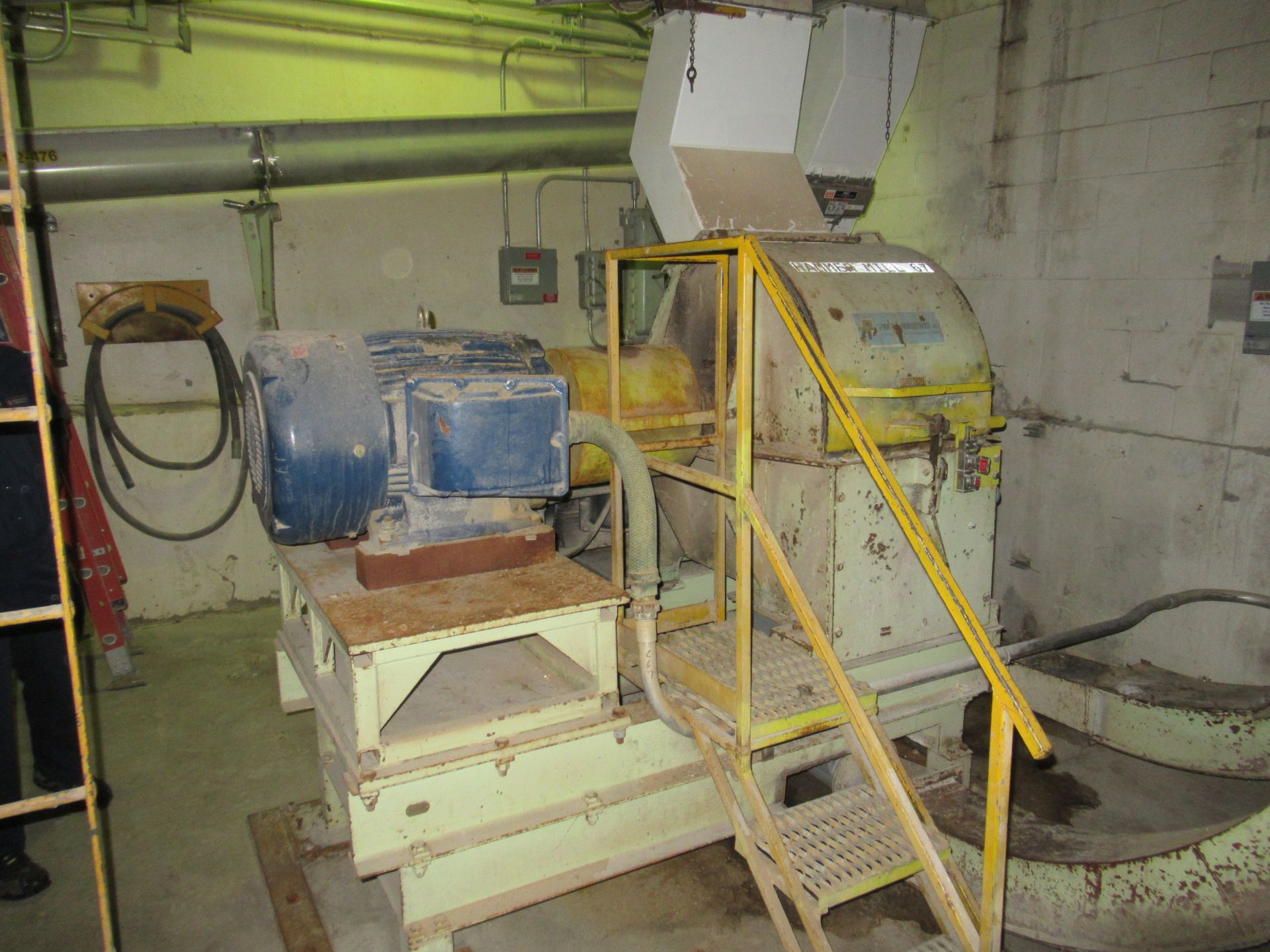 Prater hammer mill, mod G09 SF, s/n 2800, with 100 hp motor [Milling Area] - Image 2 of 3