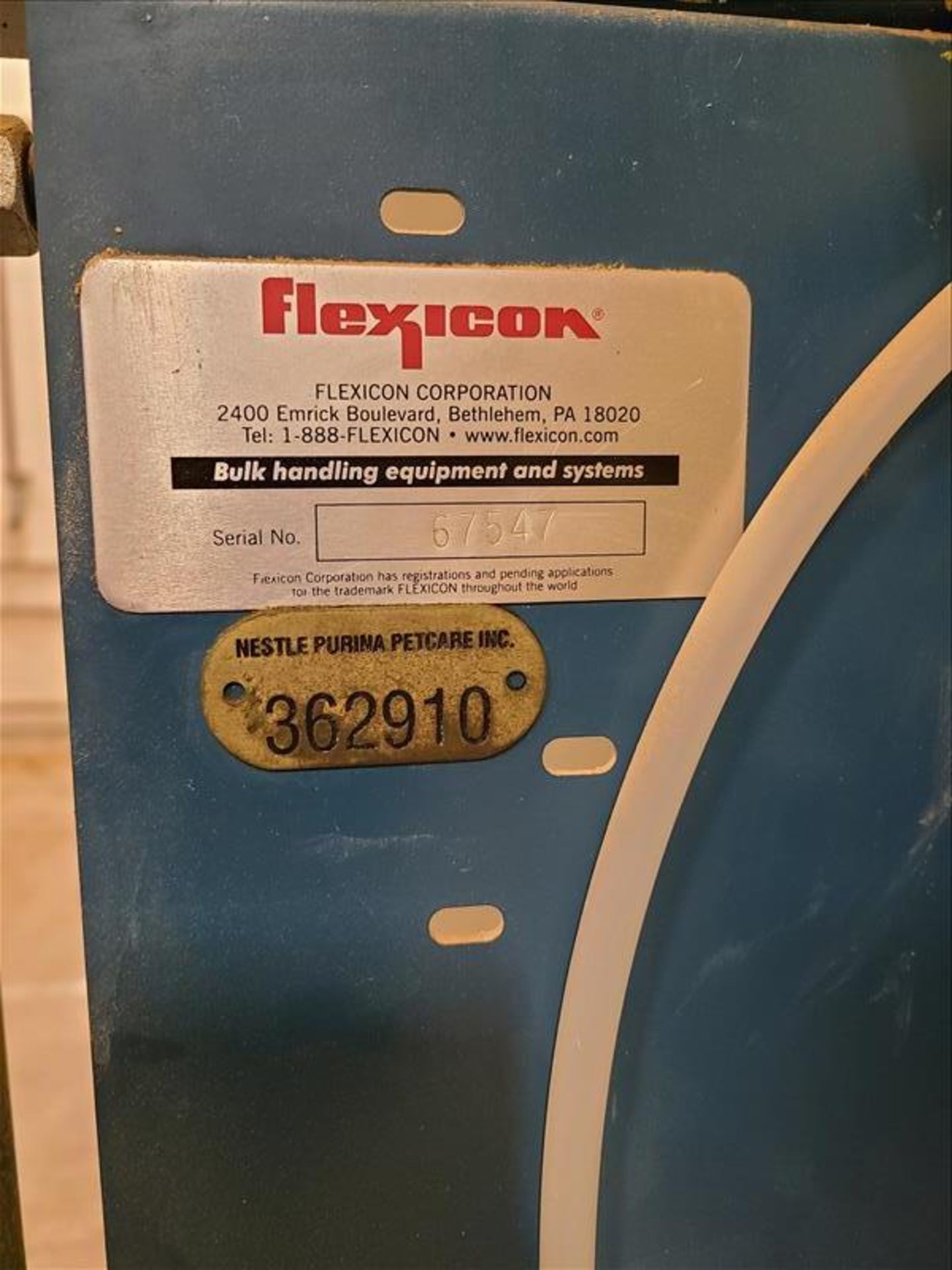 Flexicon bulk bag handling system, mod 67547, s/n 362910, with stainless hopper, rotary valve dust - Image 4 of 4