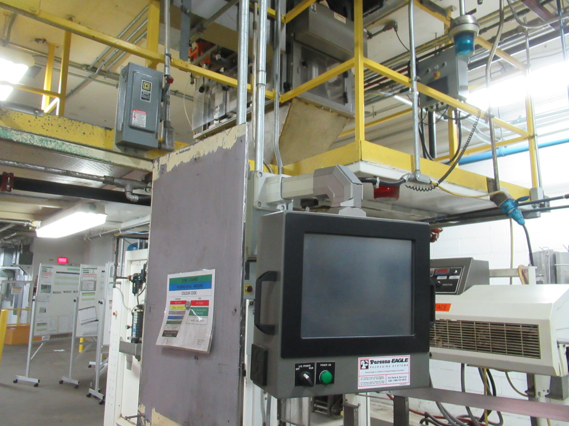 Thiele bag filler system, mod Bag Placer, s/n 7115C45, with (2) Parsons weigh filler, bag turner, - Image 7 of 8