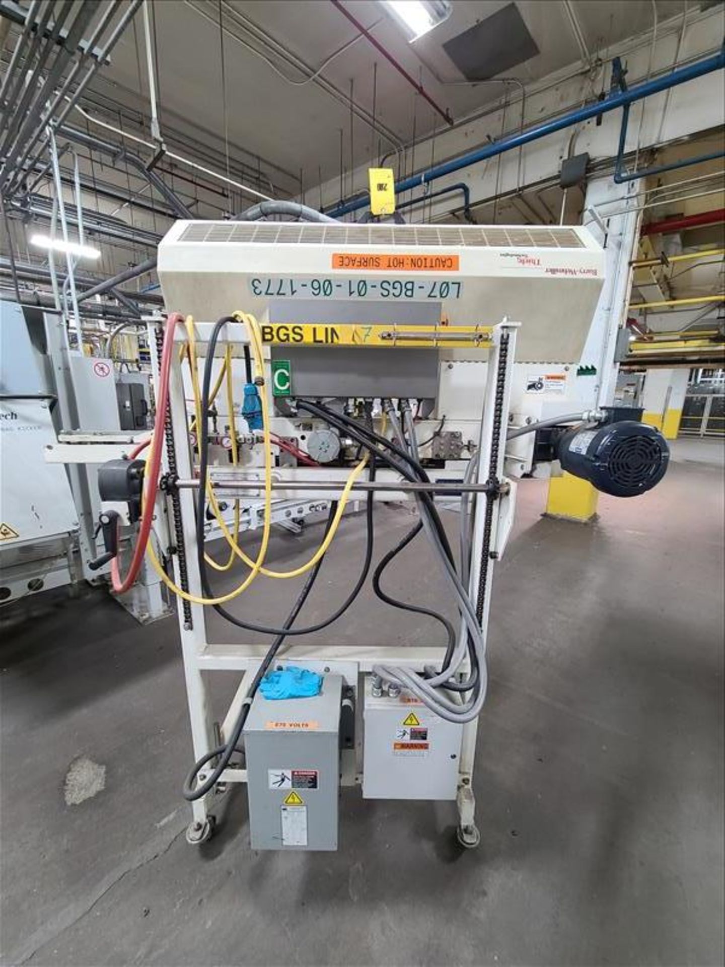 Thiele bag sealer, mod SEALER, s/n 4600R1286, with adjustable height, mobile [Packaging Line 7] - Image 3 of 3