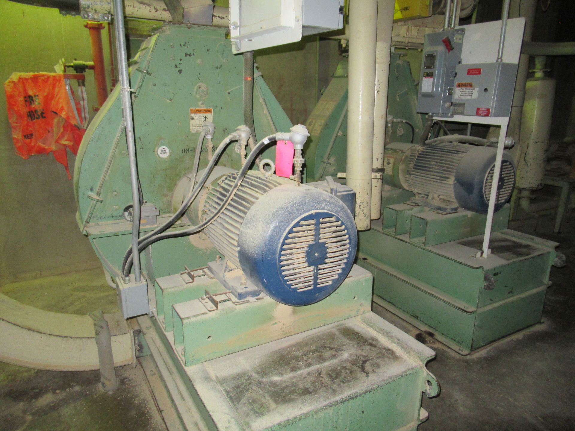 Champion hammer mill, mod 11.5 X44, s/n 136550, with 60 hp motor [Milling Area]