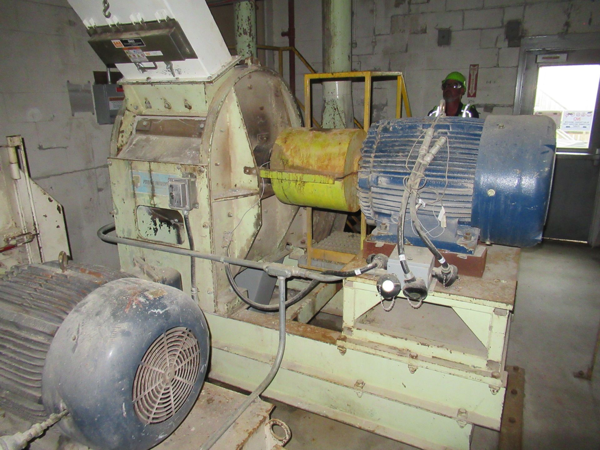 Prater hammer mill, mod G09 SF, s/n 2800, with 100 hp motor [Milling Area]