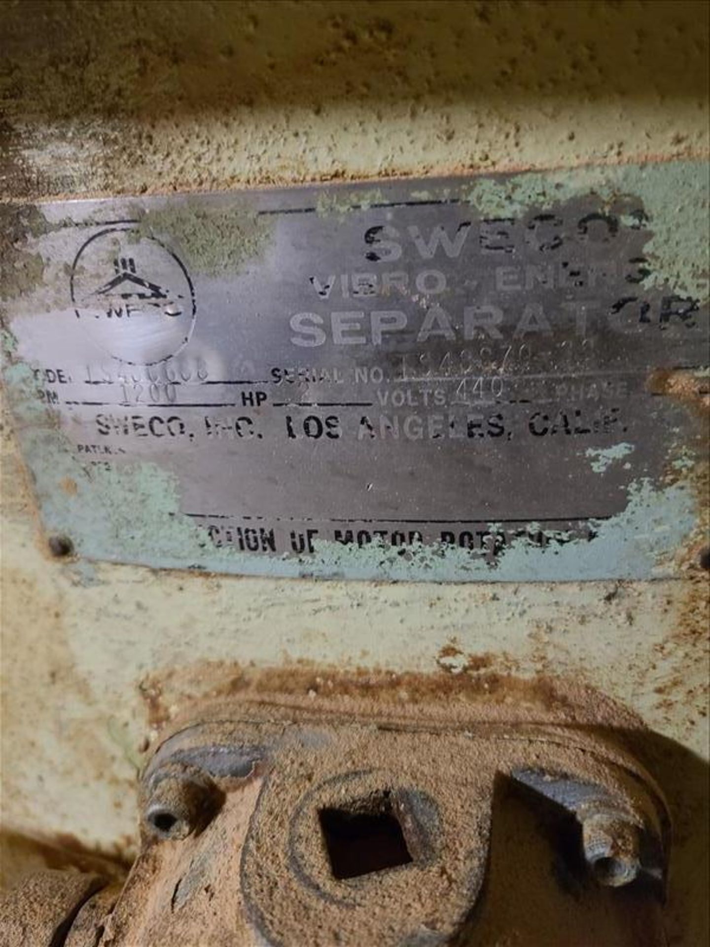 Sweco vibrator separator, 48" [Tower, 5th Floor] - Image 3 of 3