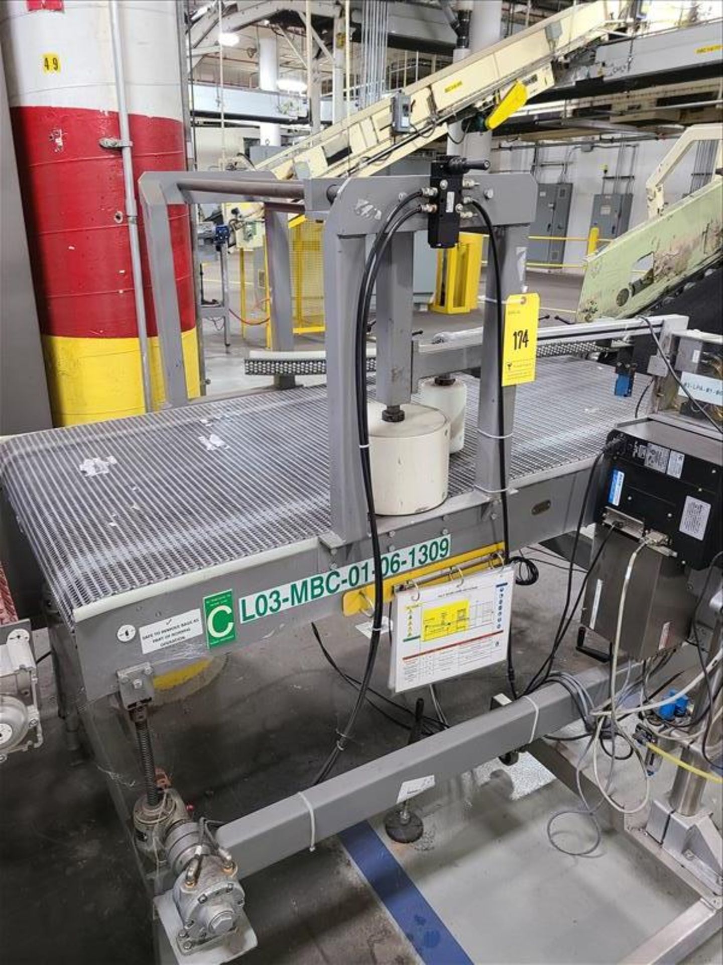 NATO labeler, model 8460 SE, s/n 60801, with incline conveyor, 67"l x 34"w [Packaging Line 3] - Image 2 of 3