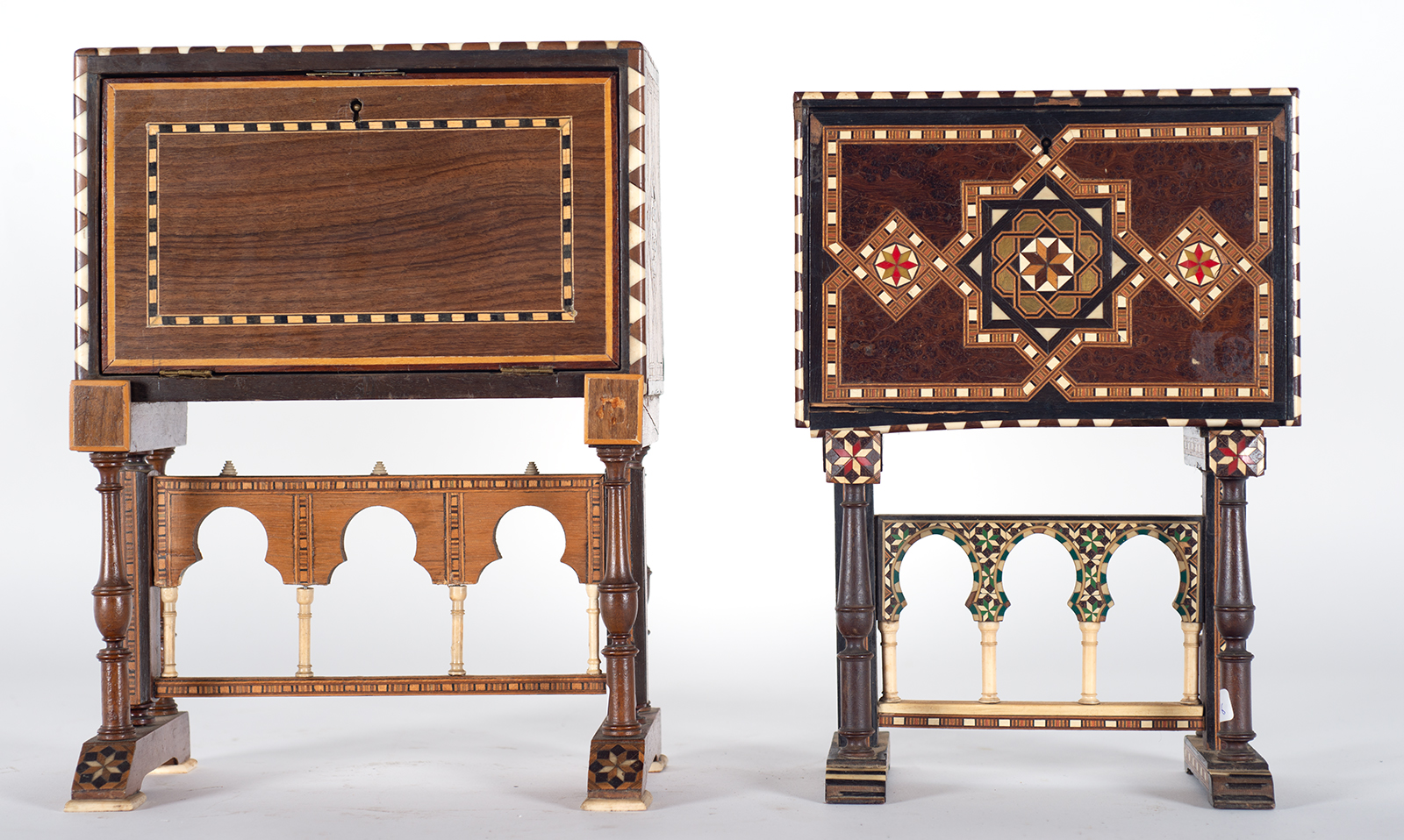 Pair of Nasrid cabinets, 19th - 20th century