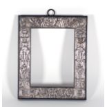 Rare embossed silver frame, Italy, 17th - 18th century