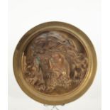 Medallion with the head of Christ in gilt bronze, France or Italy, 18th century