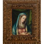 Virgin Mary, exceptional oil on copper, 16th century Italian school