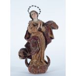 Immaculate Virgin, colonial school, Quito or Guatemala, 17th century