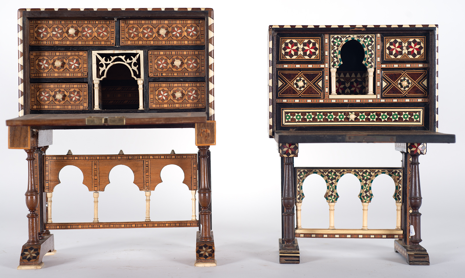 Pair of Nasrid cabinets, 19th - 20th century - Image 2 of 4