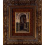 Interior of the Alhambra, signed Enrique Roldan, s. XIX - XX