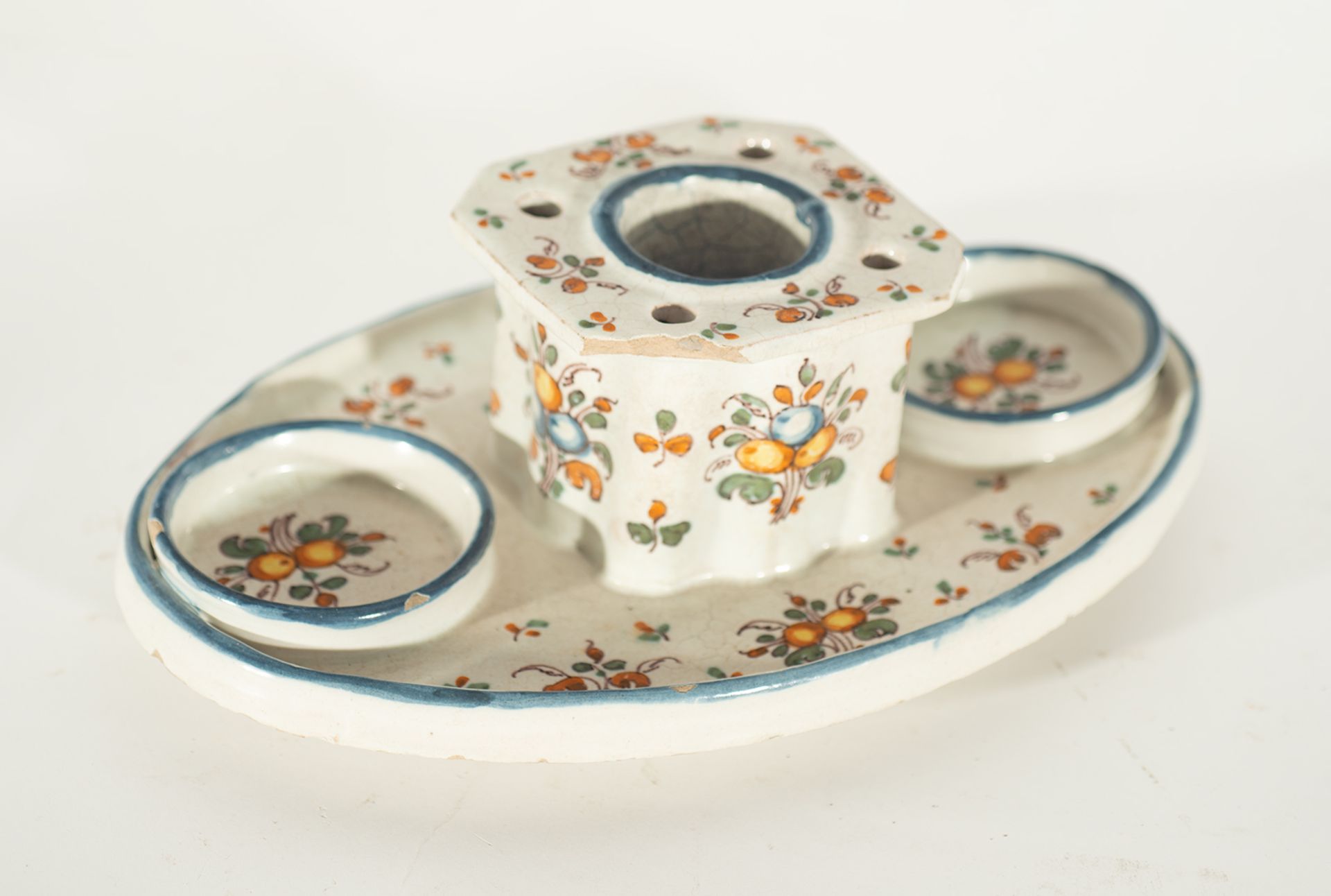 Ceramic inkwell, Talavera, 19th century - Image 2 of 3