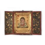 Important tabernacle from the 16th century with the face of Mary