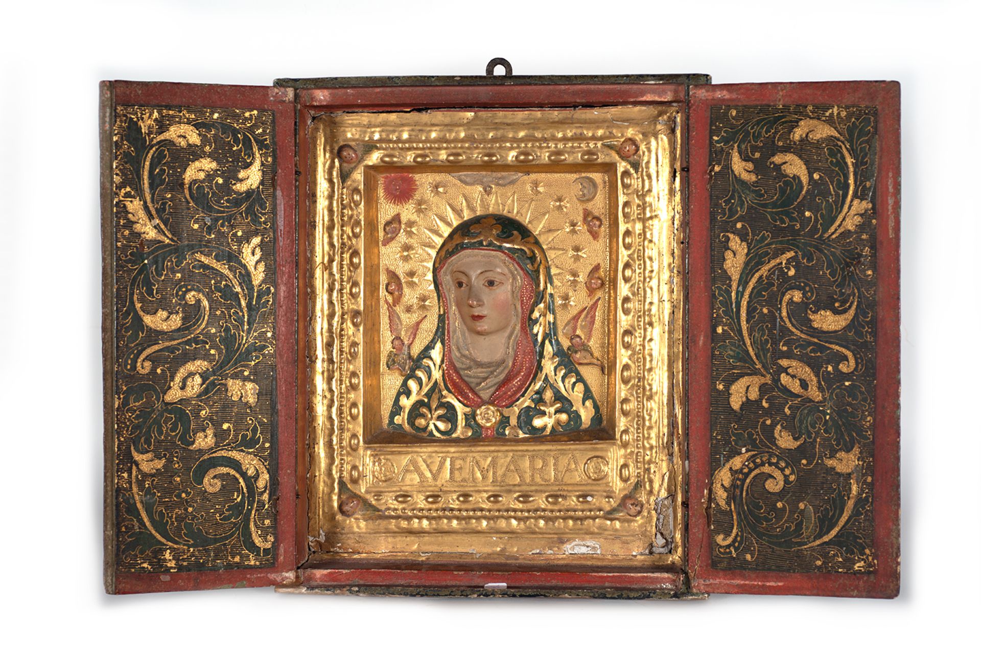 Important tabernacle from the 16th century with the face of Mary