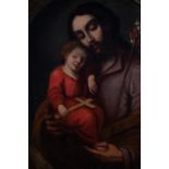 Saint Joseph with Child, 18th century Sevillian school