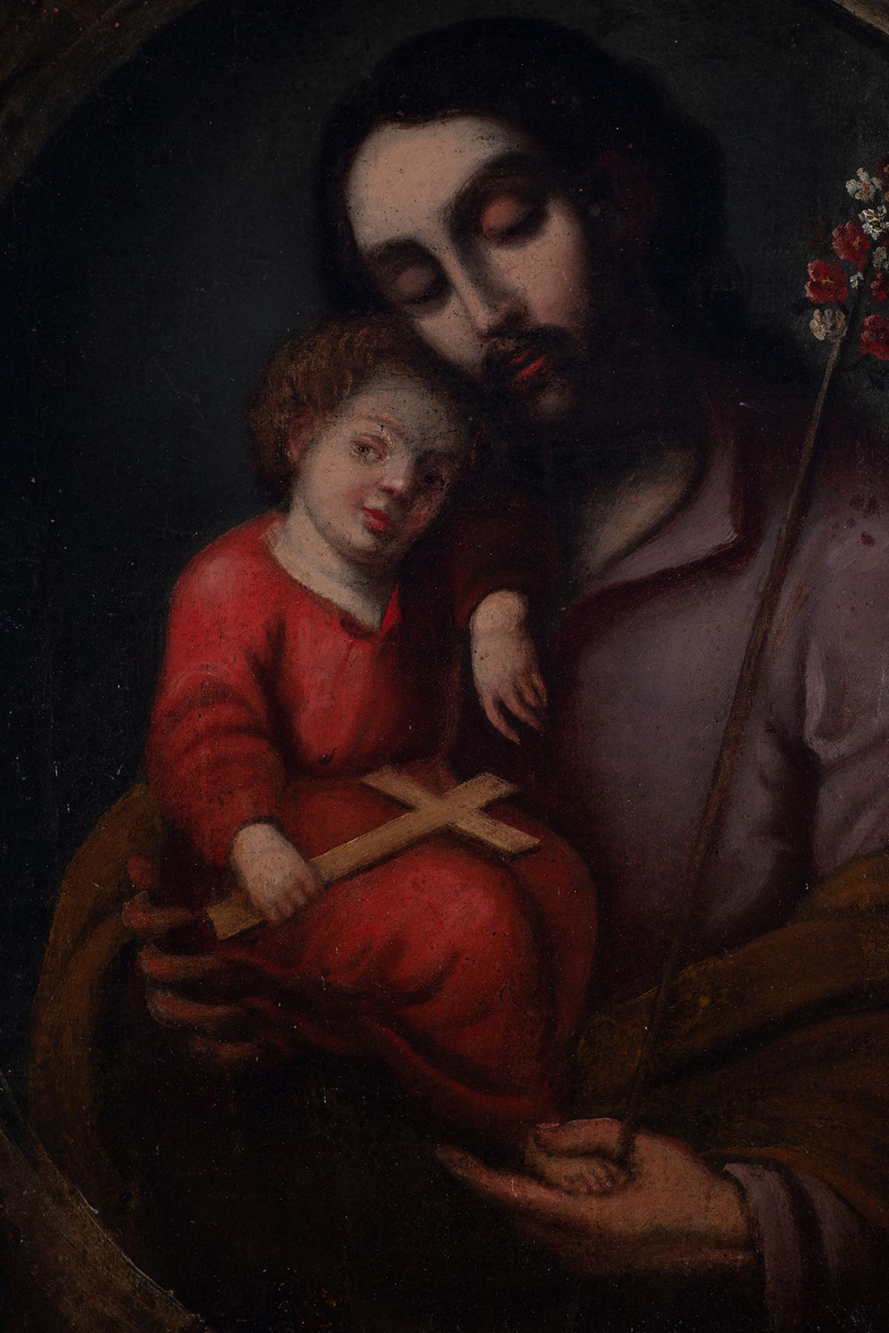 Saint Joseph with Child, 18th century Sevillian school