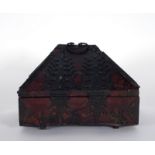 Indian wooden box with iron fittings 18th - 19th century