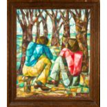 Signed Carlos Sobrino Rivero, Cuban school, view of a forest