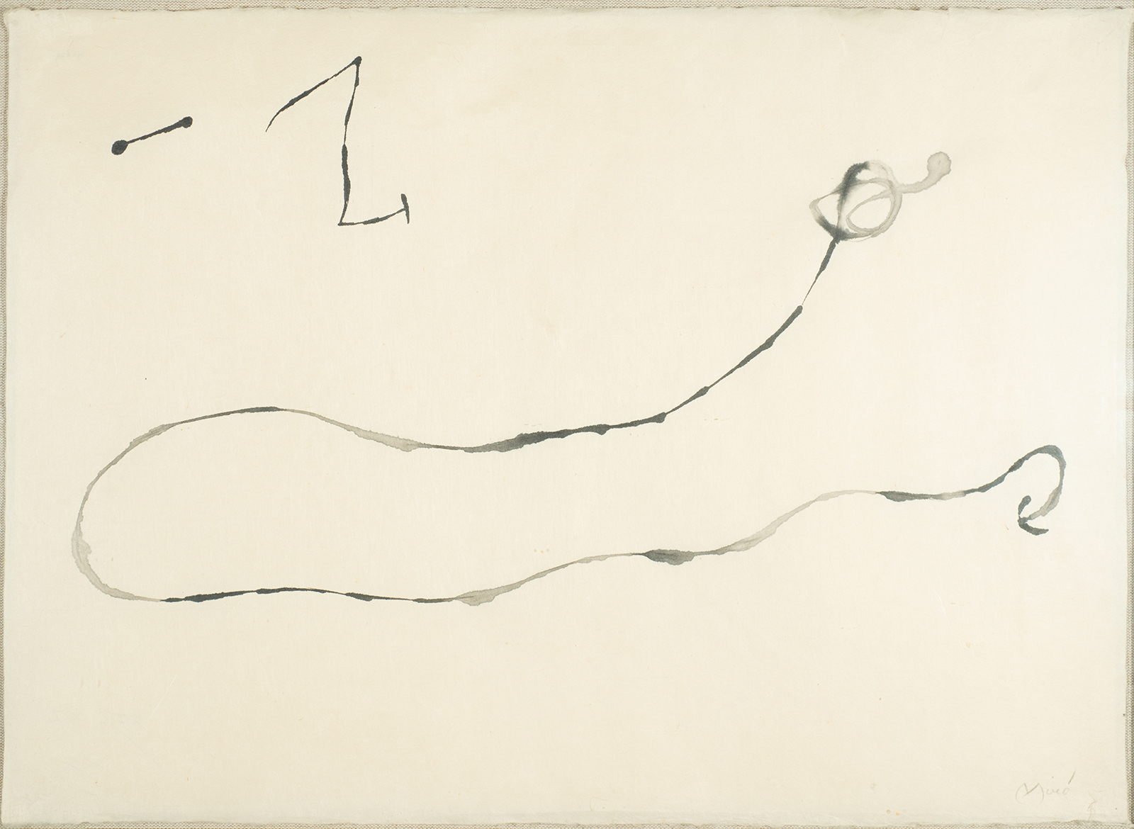 Joan Miró (1893 - 1983), "Untitled", Ink on paper - Image 2 of 3