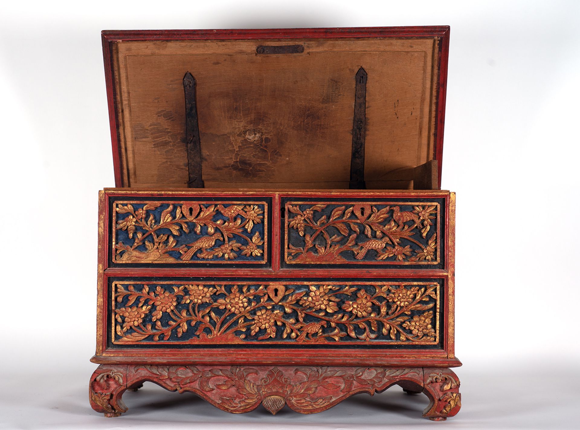 Important Mexican coffer, Viceroyalty of New Spain, 18th century - Image 2 of 4