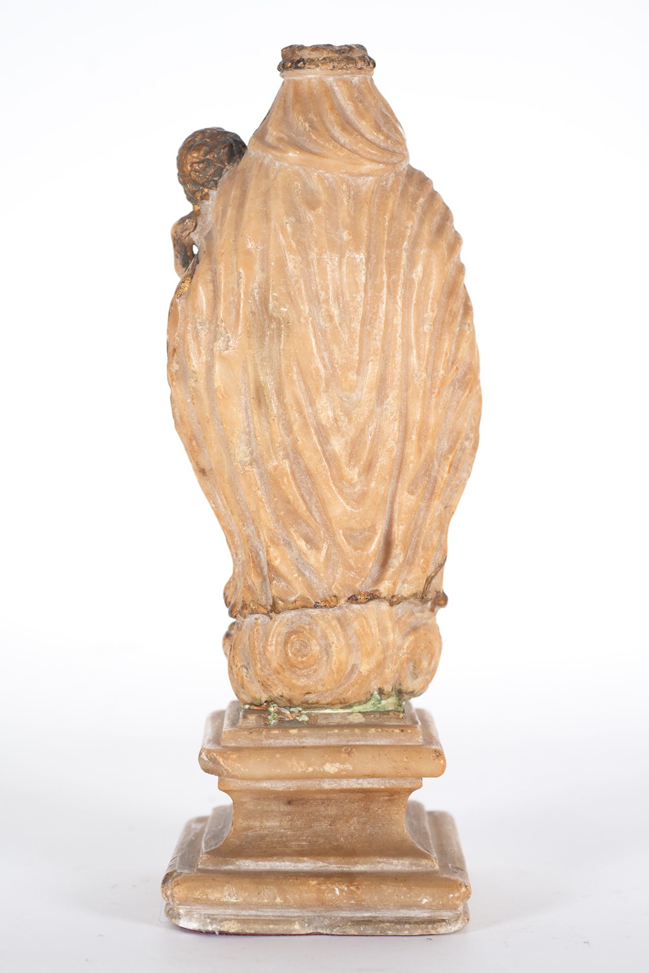 Virgin of Pilar in alabaster, 17th century - Image 4 of 4