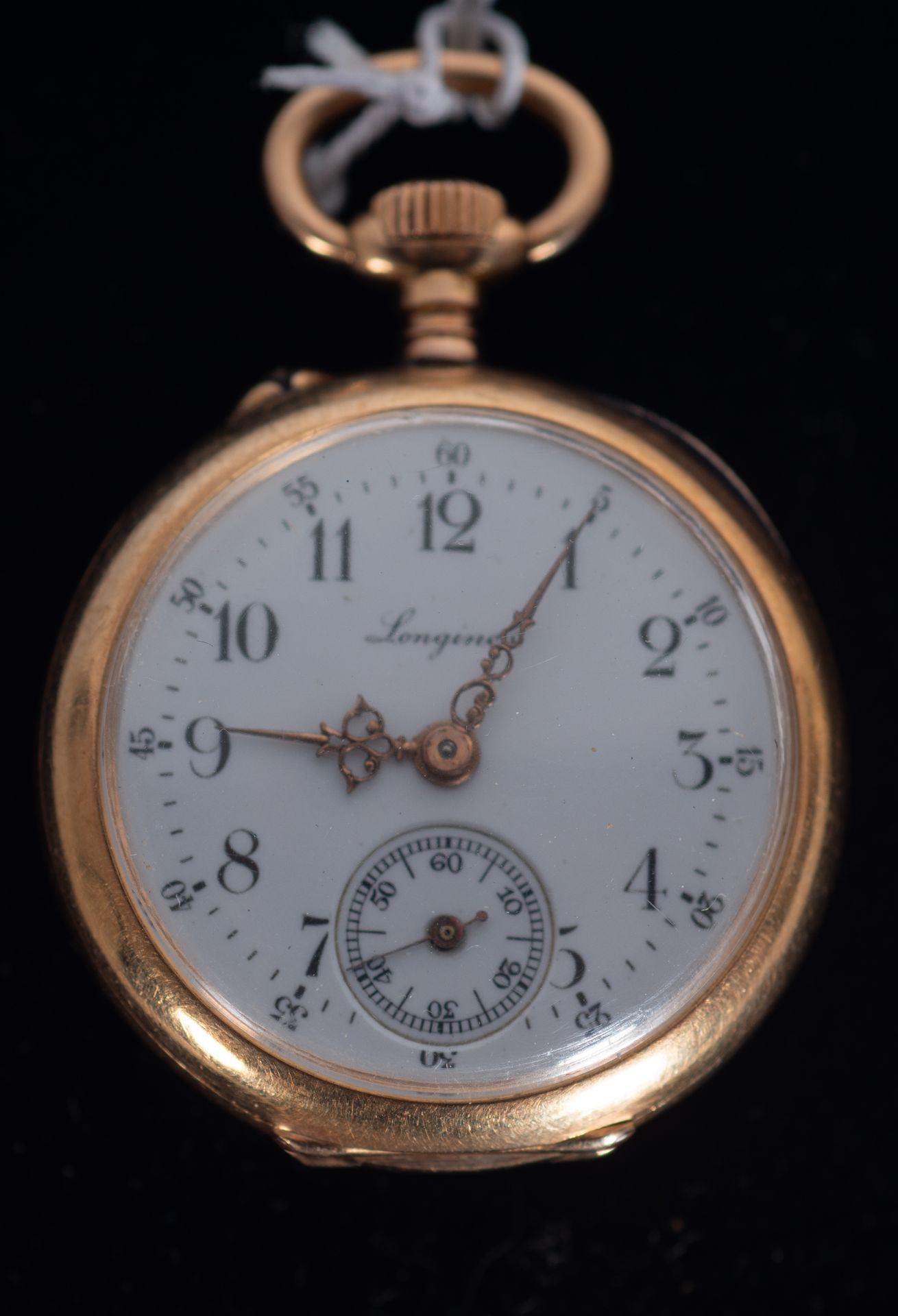 Longines pocket watch in 18k yellow gold, 19th - 20th century